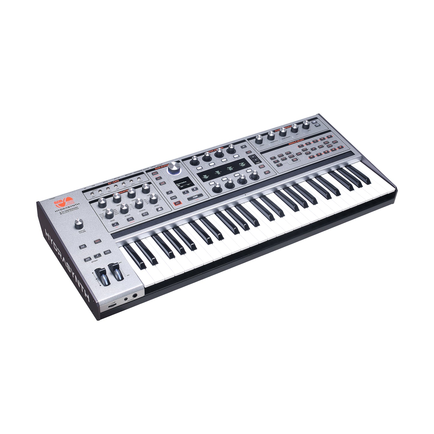 ASM Hydrasynth 49-Key Digital Polyphonic Synthesizer 5th Anniversary Silver Edition