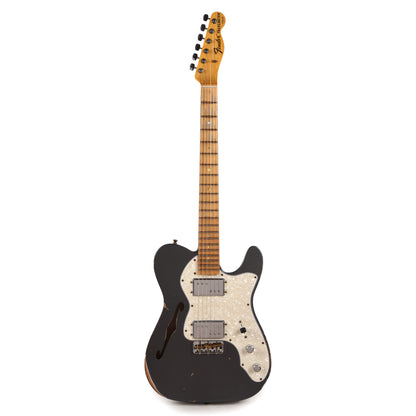 Fender Custom Shop Limited Edition "Bobbed" Telecaster Thinline Relic Super Aged Charcoal Frost Metallic