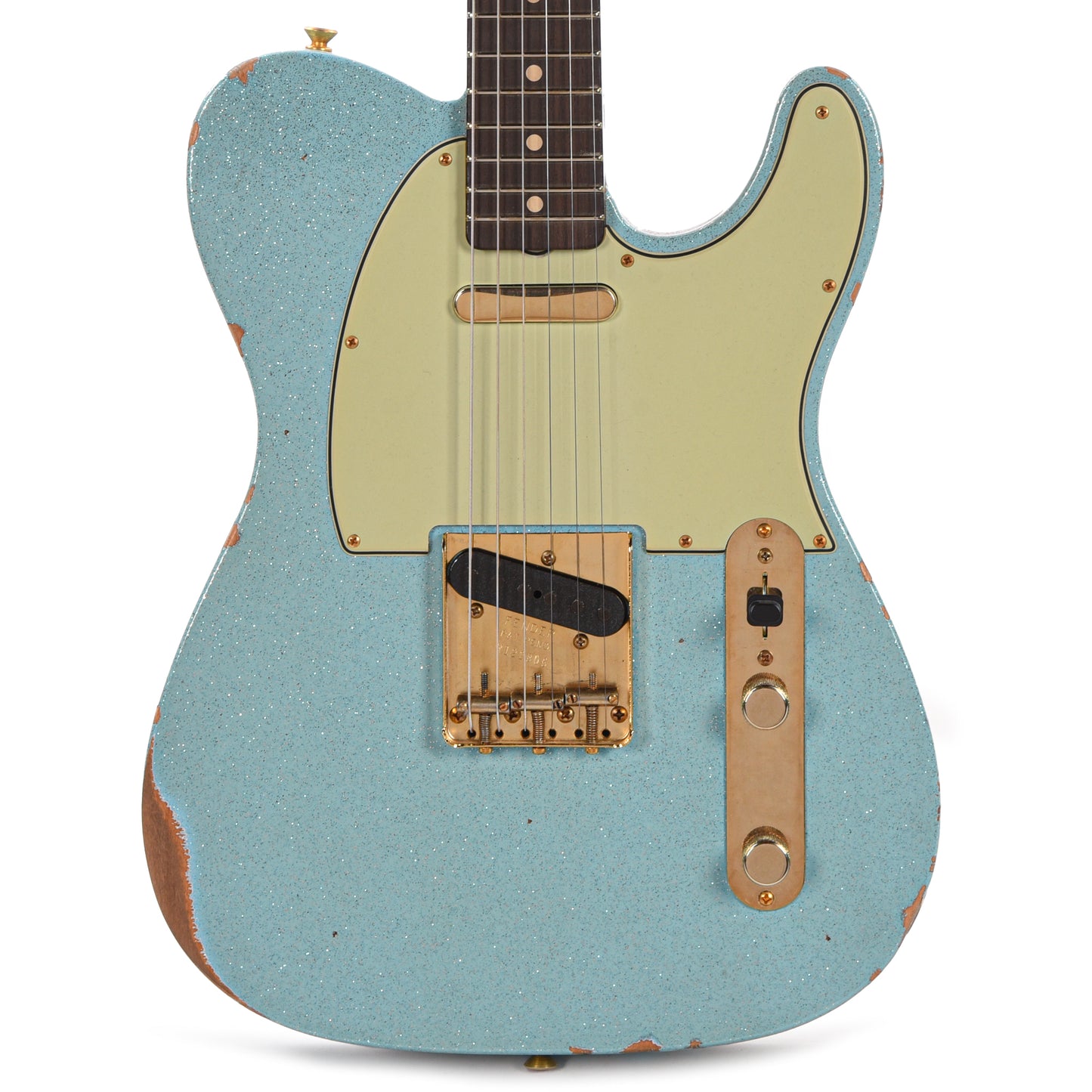 Fender Custom Shop 1961 Telecaster "Chicago Special" Relic Aged Daphne Blue Sparkle w/Gold Hardware