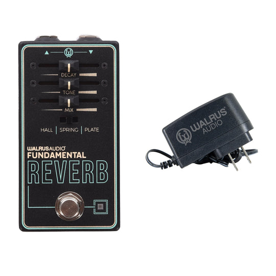 Walrus Fundamental Series Reverb Pedal and Finch Power Supply Bundle