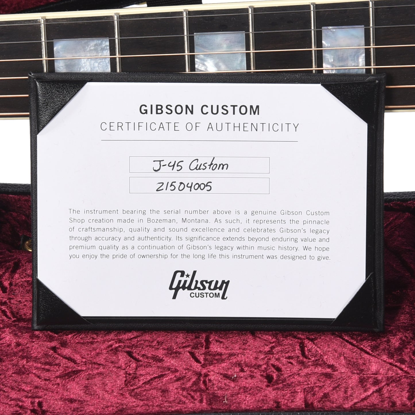 Gibson Custom Shop Modern J-45 Custom Ebony