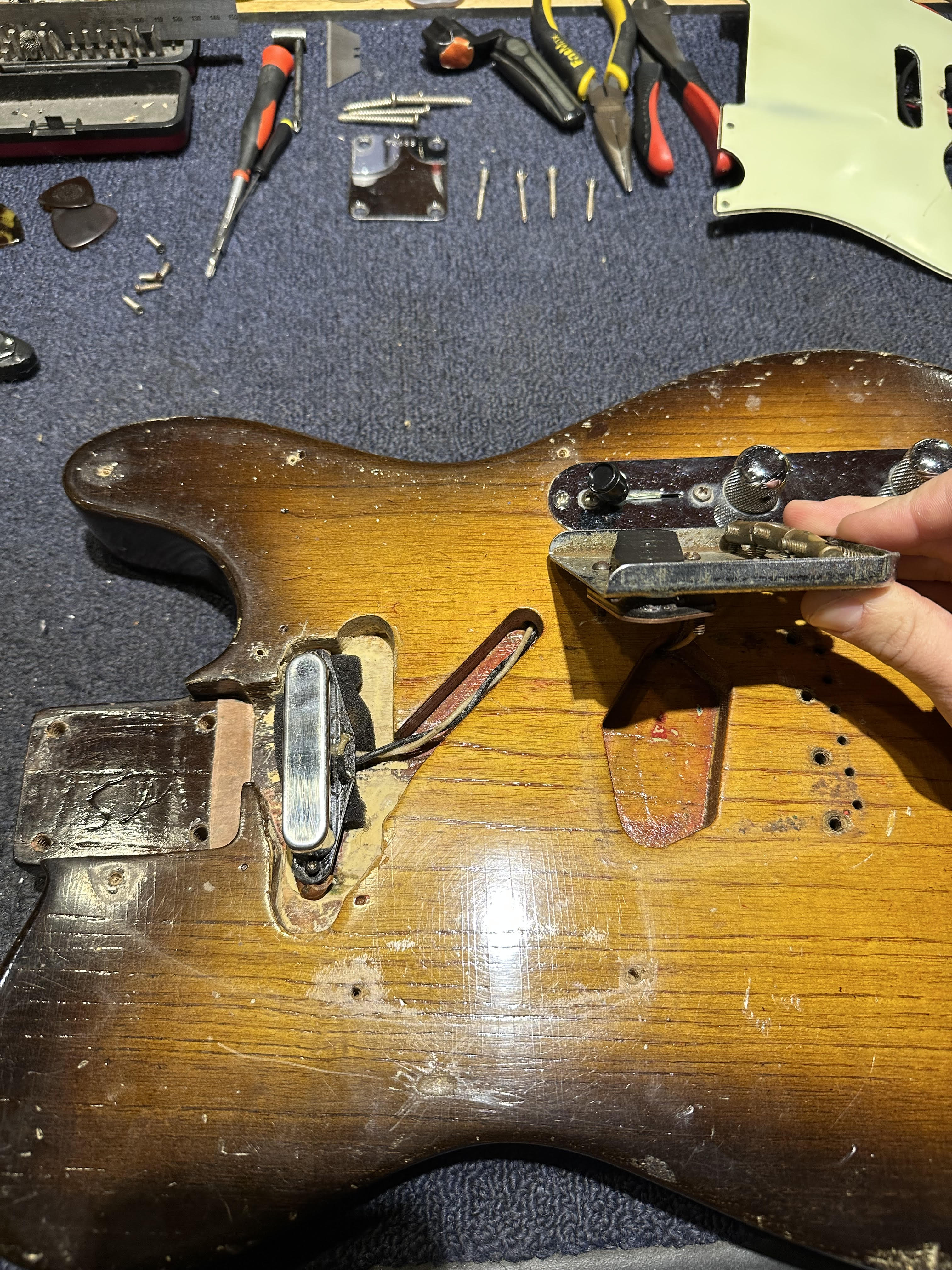 Fender Telecaster Refin Sunburst 1962