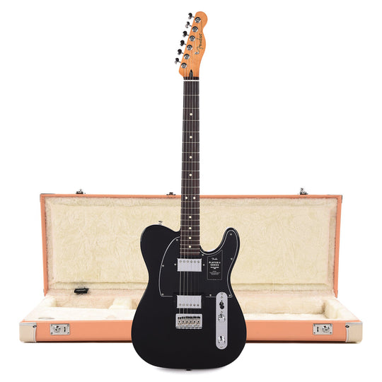 Fender Player II Telecaster HH RW Black and Pacific Peach Hardshell Case Bundle