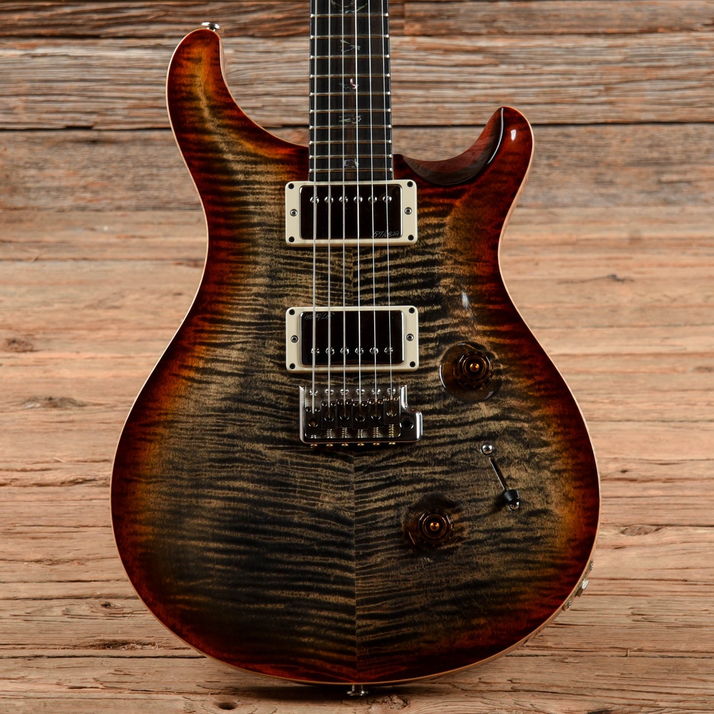 PRS Wood Library Custom 24 Charcoal Cherry Burst 2014