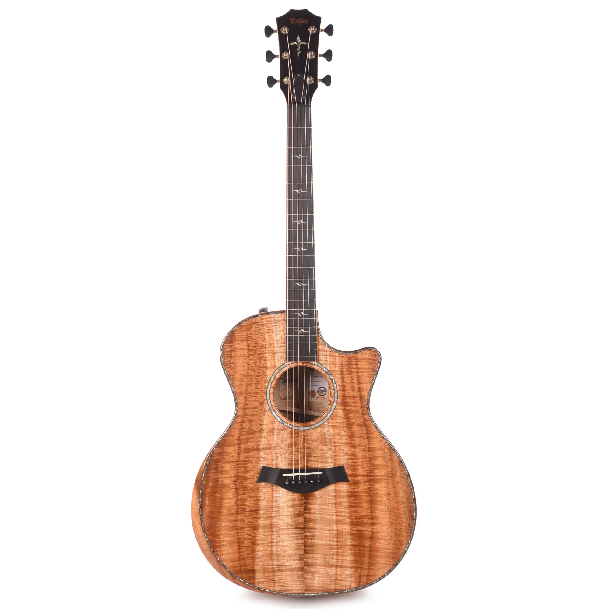 Taylor Custom Grand Auditorium AA Figured Hawaiian Koa Natural ES2 w/Hawaiian Koa Binding