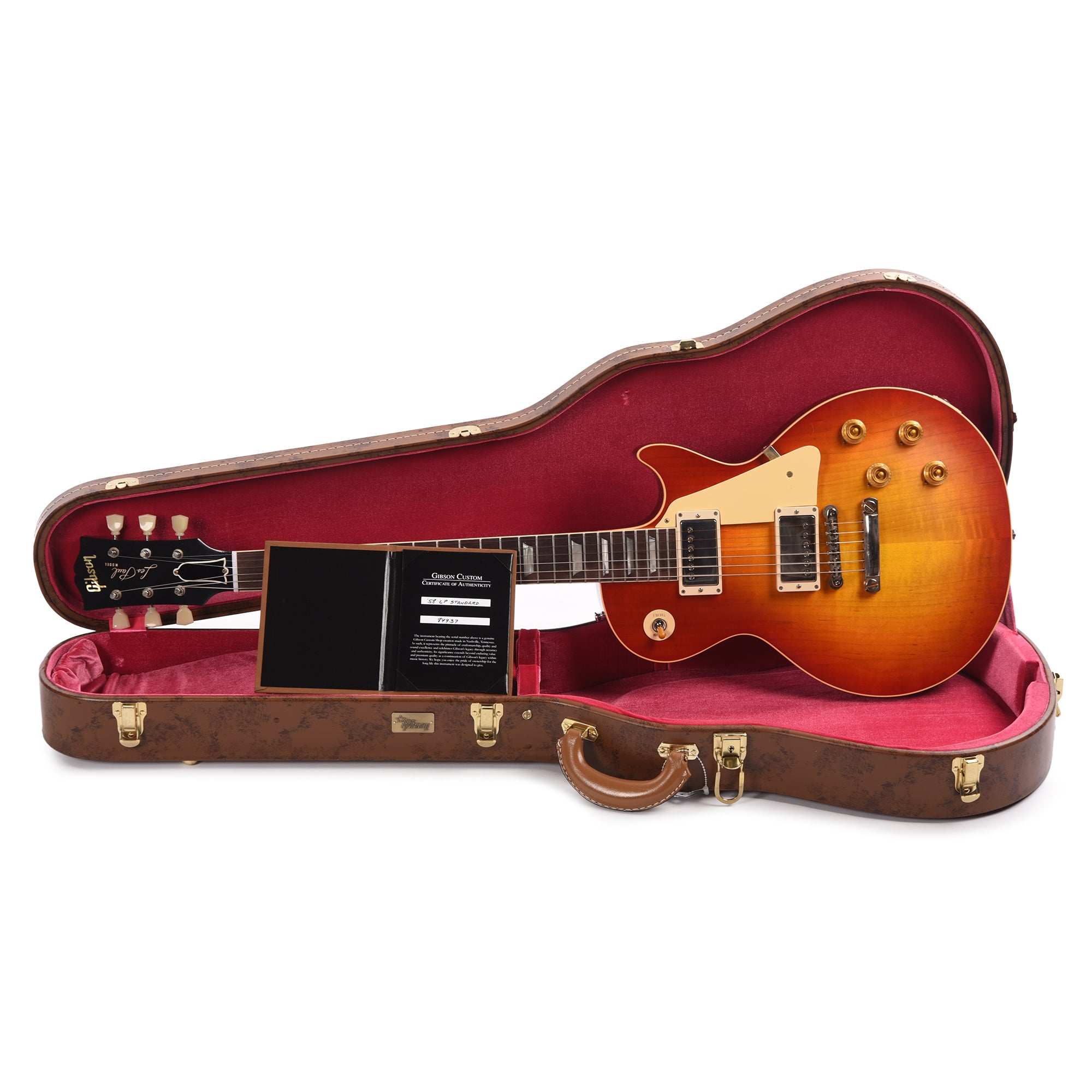 Gibson Custom Shop 1958 Les Paul Standard Reissue Washed Cherry Sunburst VOS