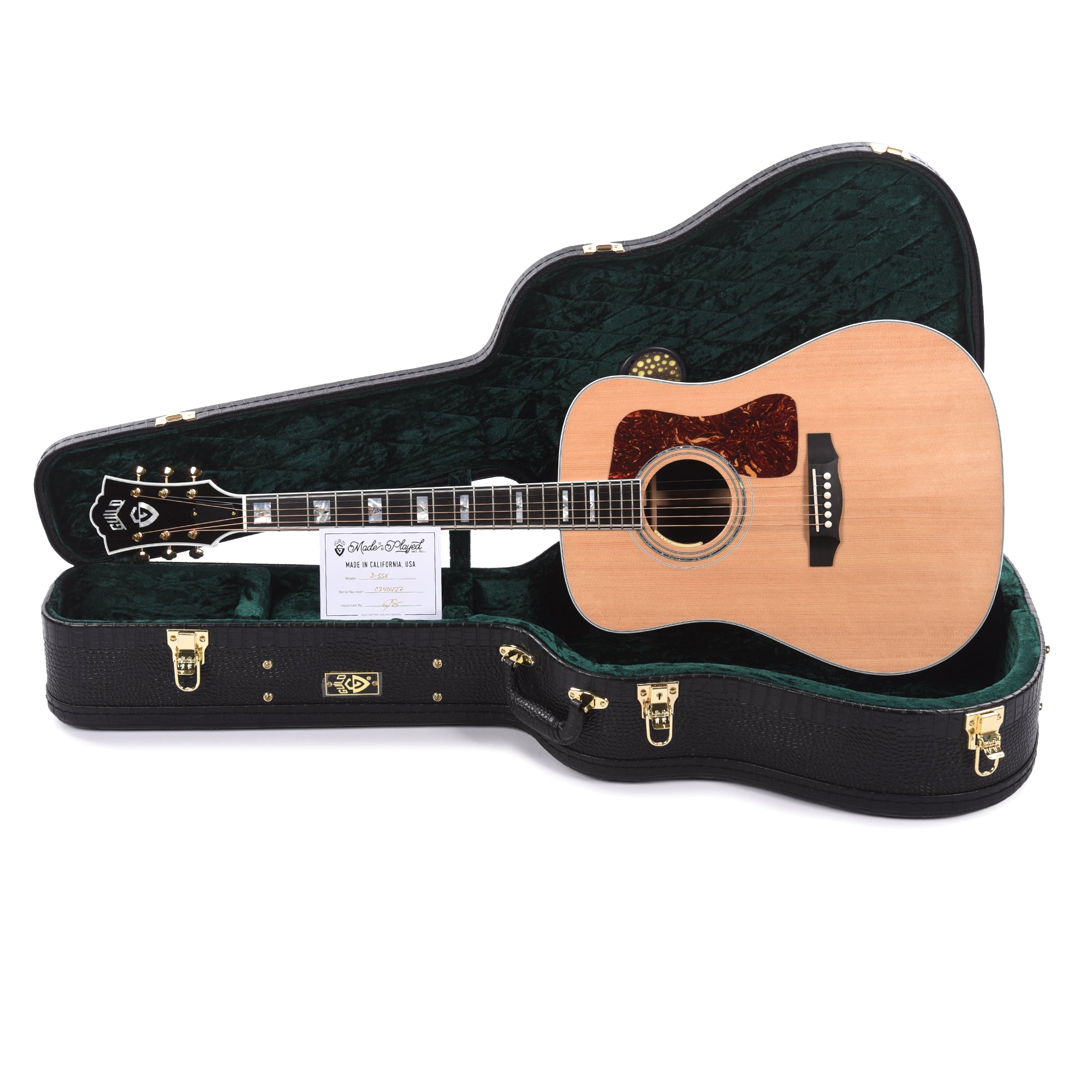 Guild USA D-55E Dreadnought Sitka/Rosewood Natural