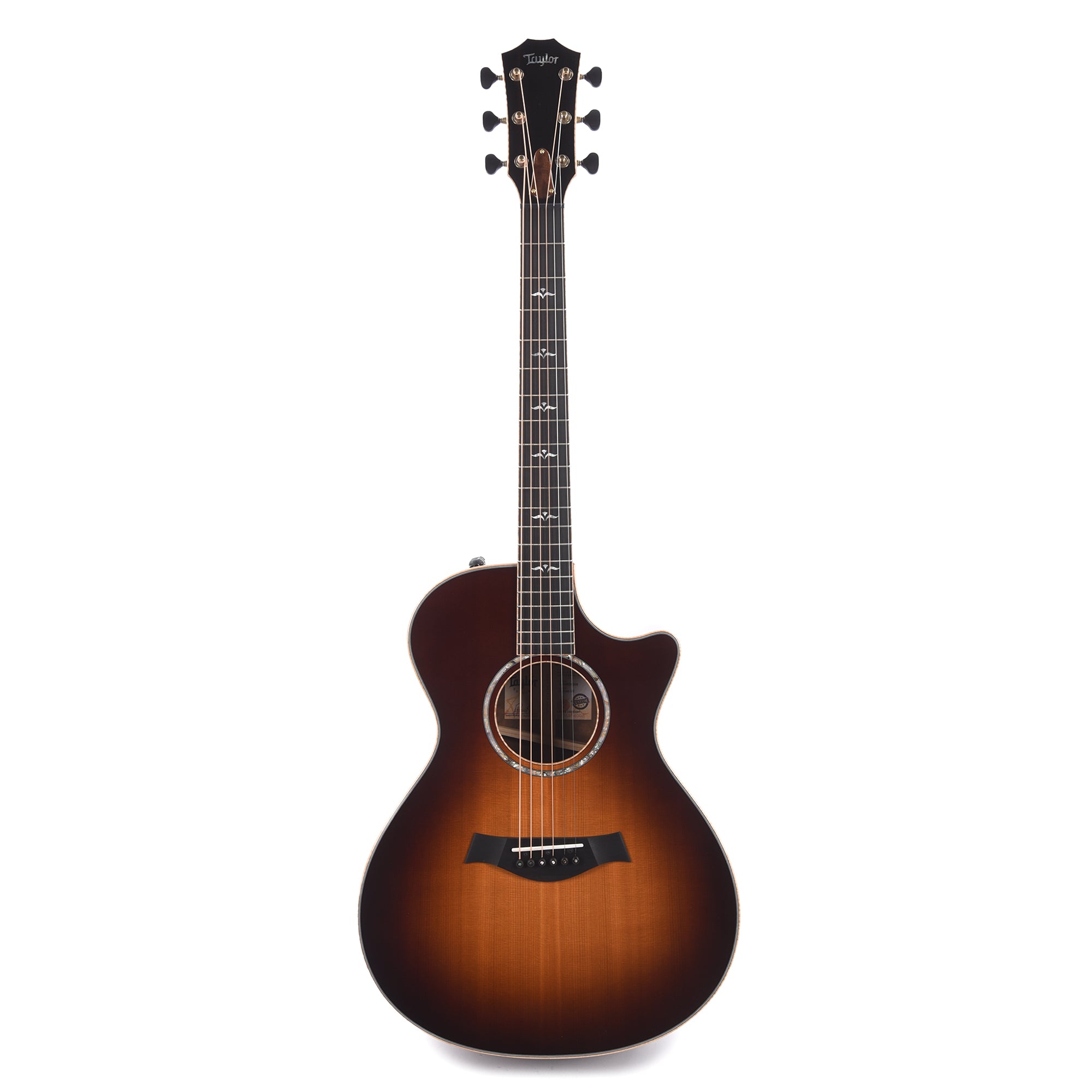 Taylor Custom Grand Concert Western Red Cedar/AA Walnut Tobacco Sunburst Top ES2 w/Figured Maple Binding