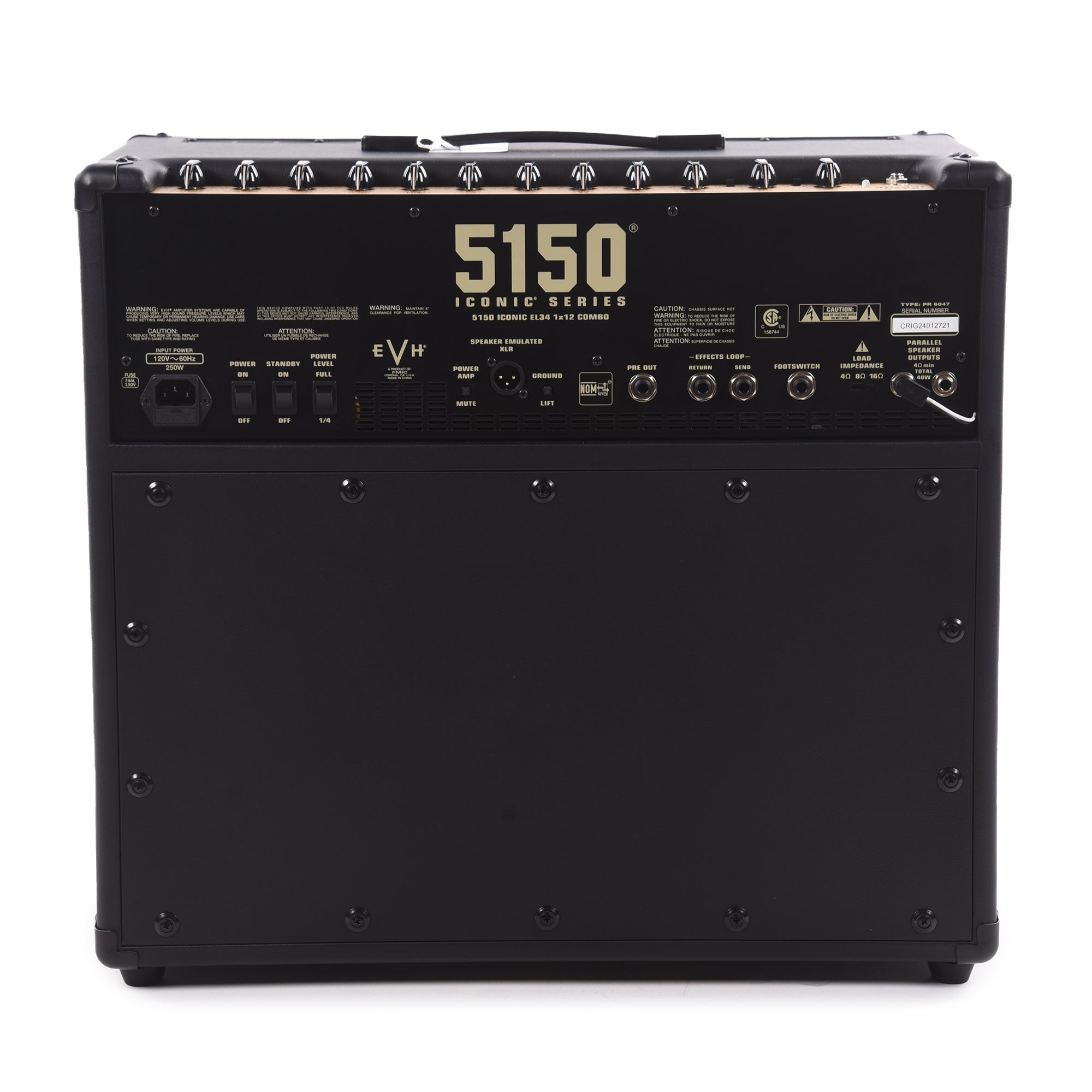 EVH 5150 Iconic Series 40W EL34 1x12 Combo Black