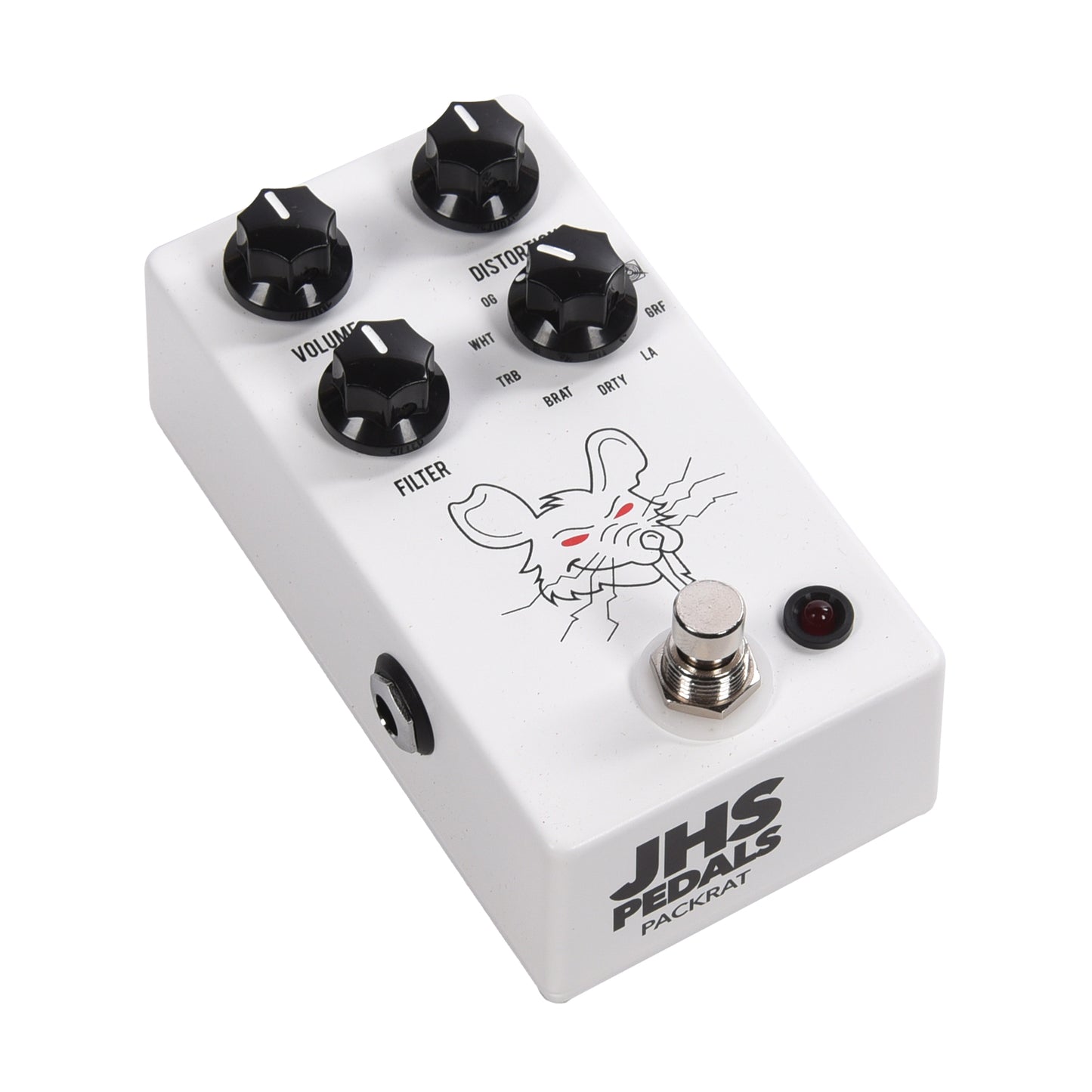 JHS Packrat Distortion Pedal White