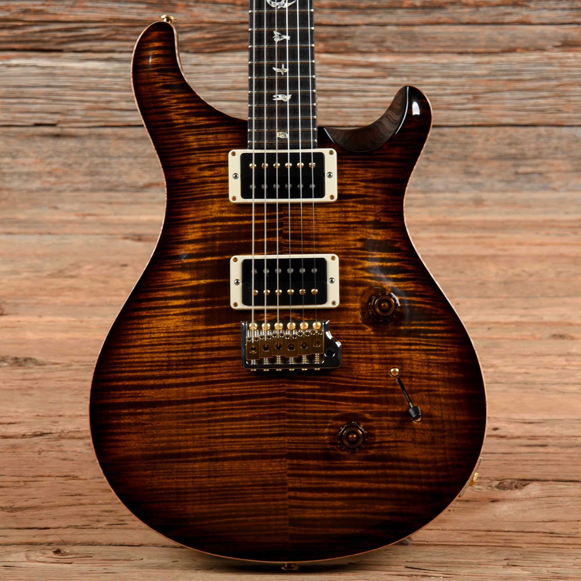 PRS Custom 24 10-Top Black Gold Burst 2020