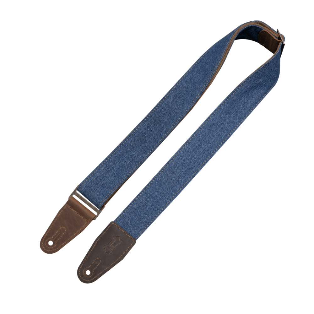 Levy's Denim Series 2" Wide Denim Guitar Strap Blue