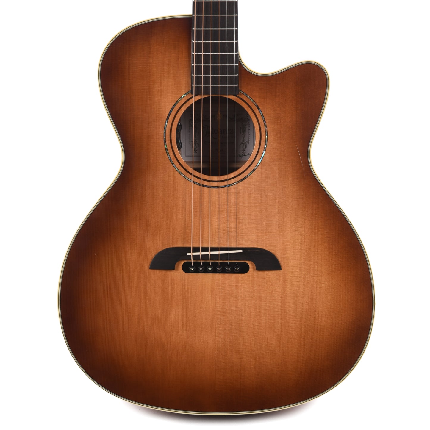 Alvarez GYM80ce Yairi Masterworks Grand Auditorium Solid AAA Sitka Spruce/Solid Flamed Maple Shadowburst