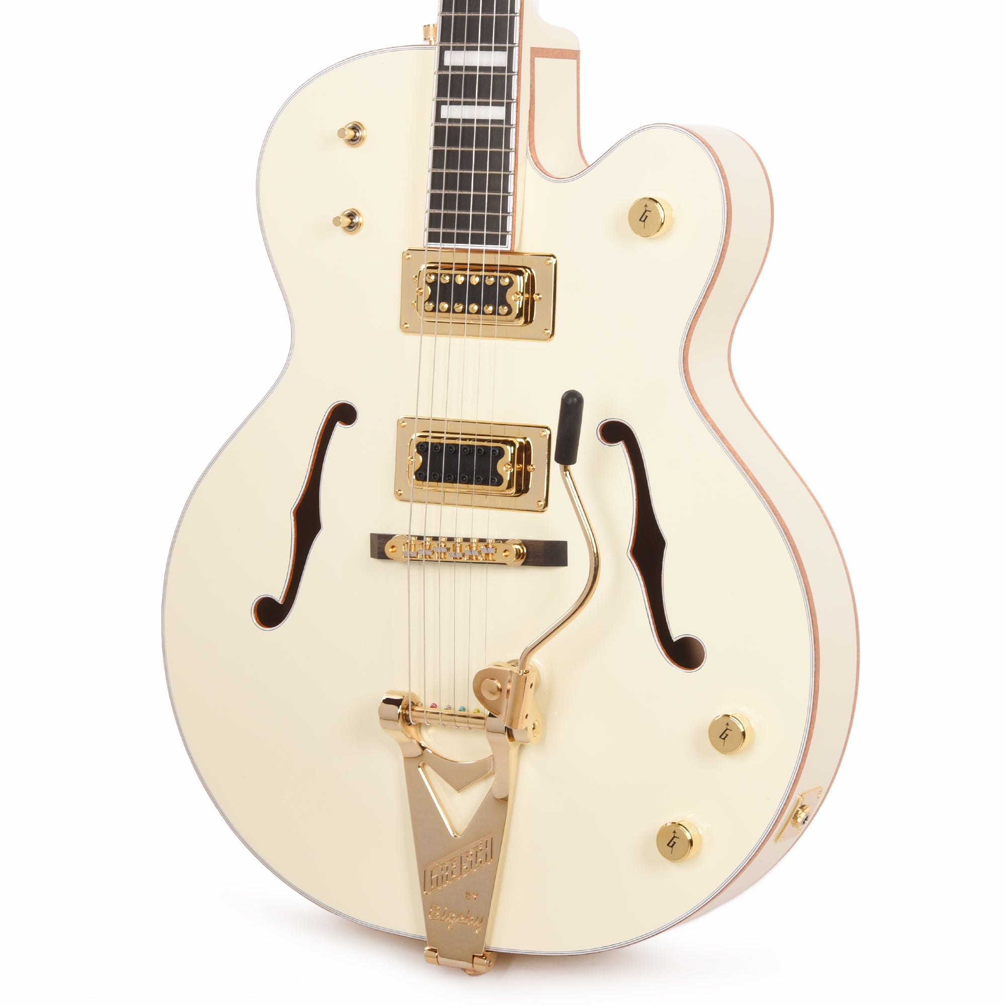 Gretsch G8424T Billy Duffy Signature Falcon LTD Hollow Body with Bigsby Vintage White Lacquer