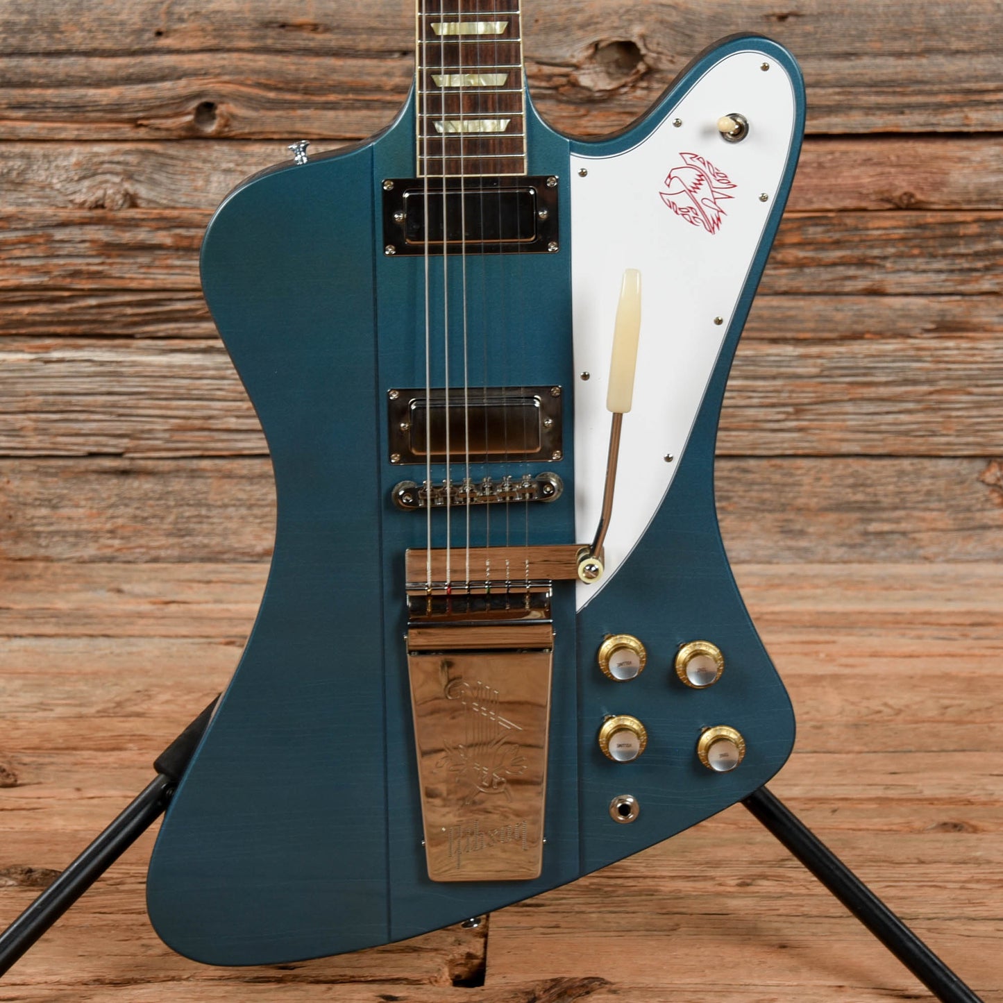 Gibson Custom Shop Murphy Lab 1963 Firebird V Pelham Blue Ultra Light Aged NH w/Maestro Vibrola Pelham Blue 2022