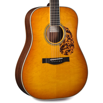 Santa Cruz Guitar Company D/PW Bearclaw German Spruce/Honduran Rosewood Georgia Peach Sunburst