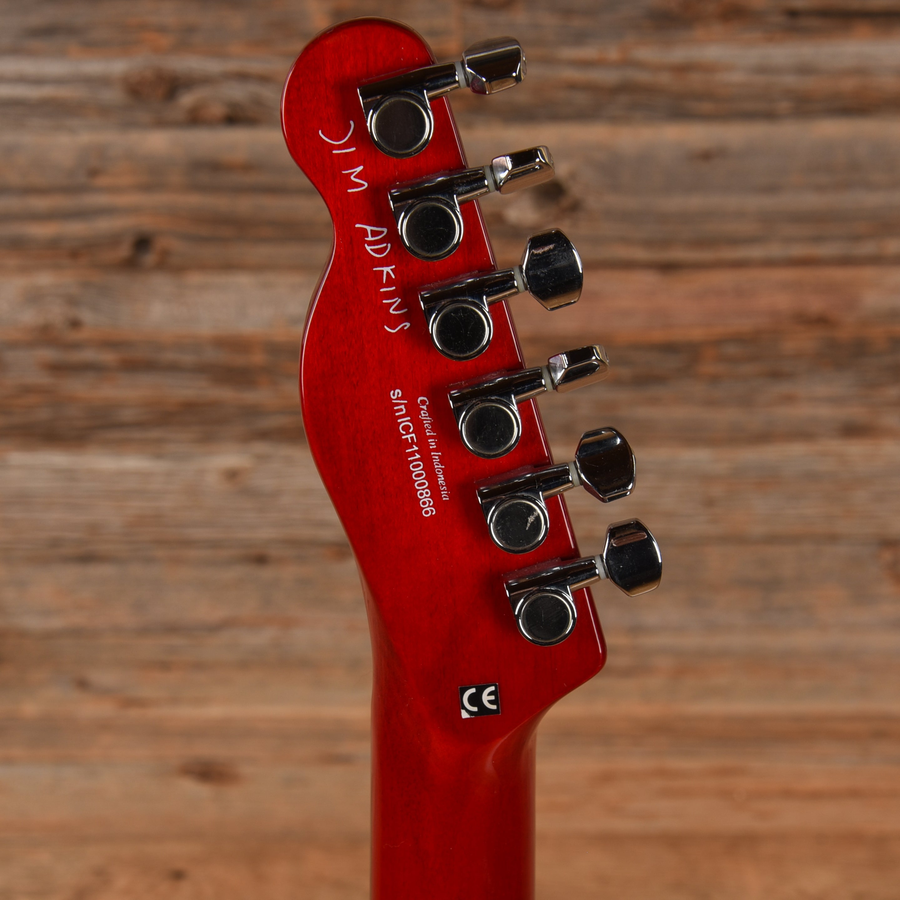 Fender Artist Series Jim Adkins JA90 Telecaster Thinline Crimson Red 2012