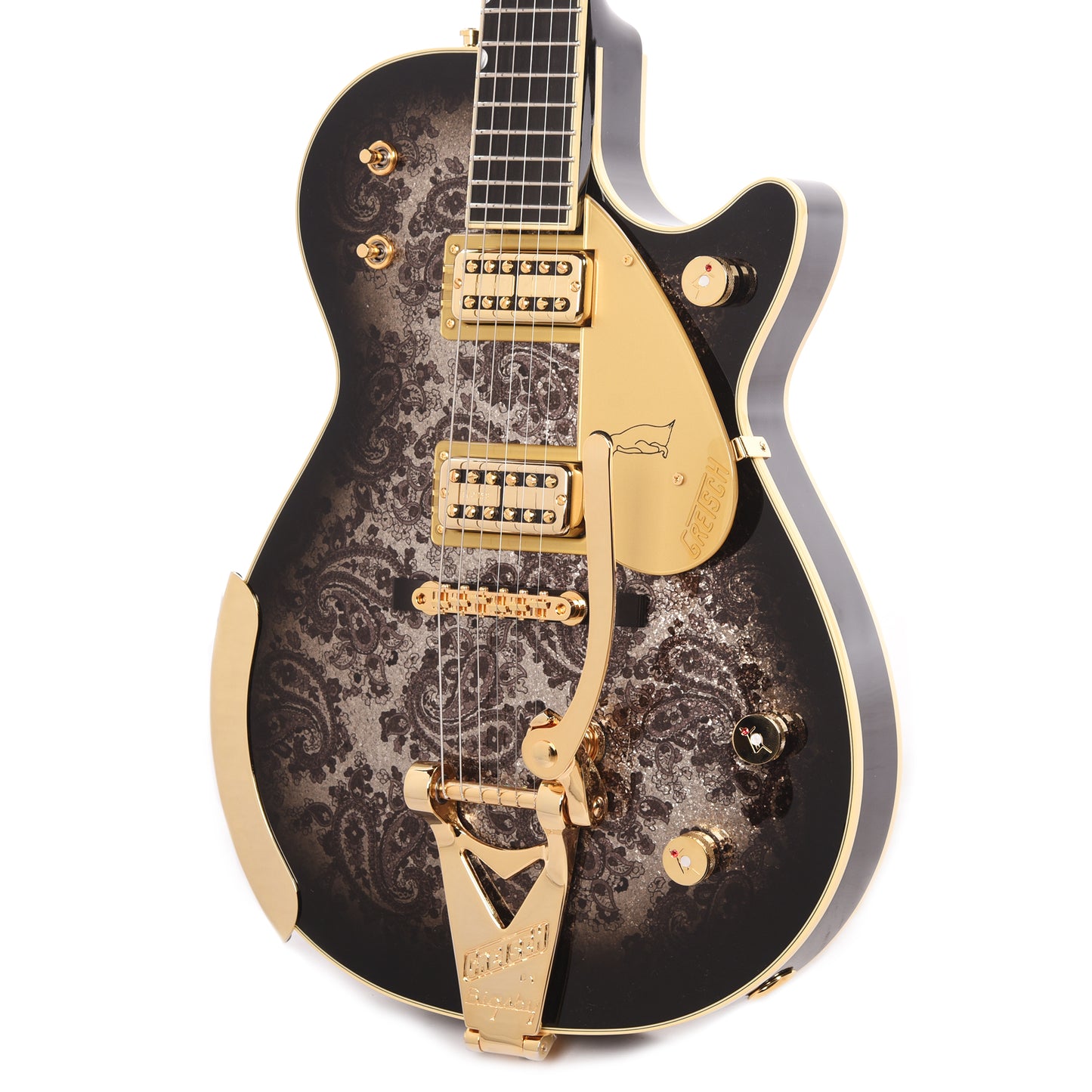 Gretsch G6134TG Limited Edition Paisley Penguin w/String-Thru Bigsby Black Paisley