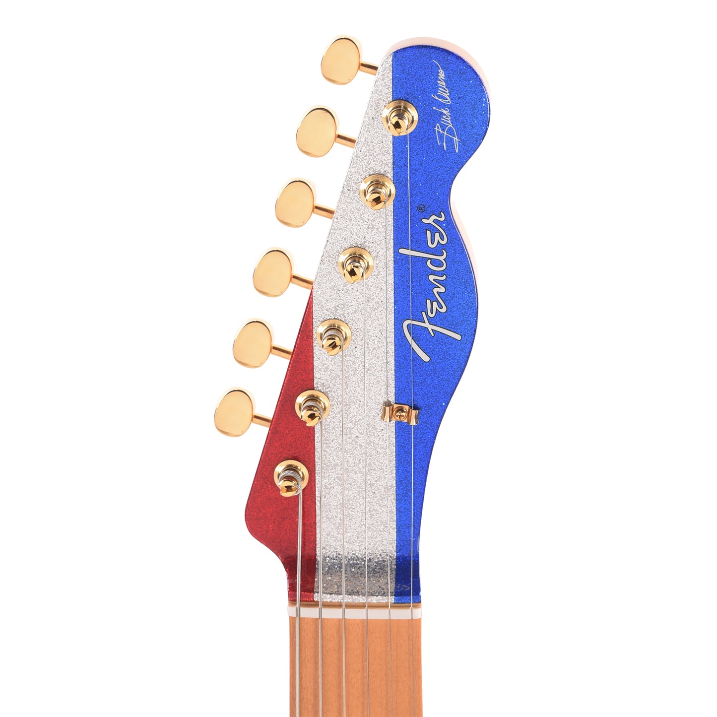 Fender Artist Limited Edition Buck Owens Telecaster Red, Silver and Blue Sparkle