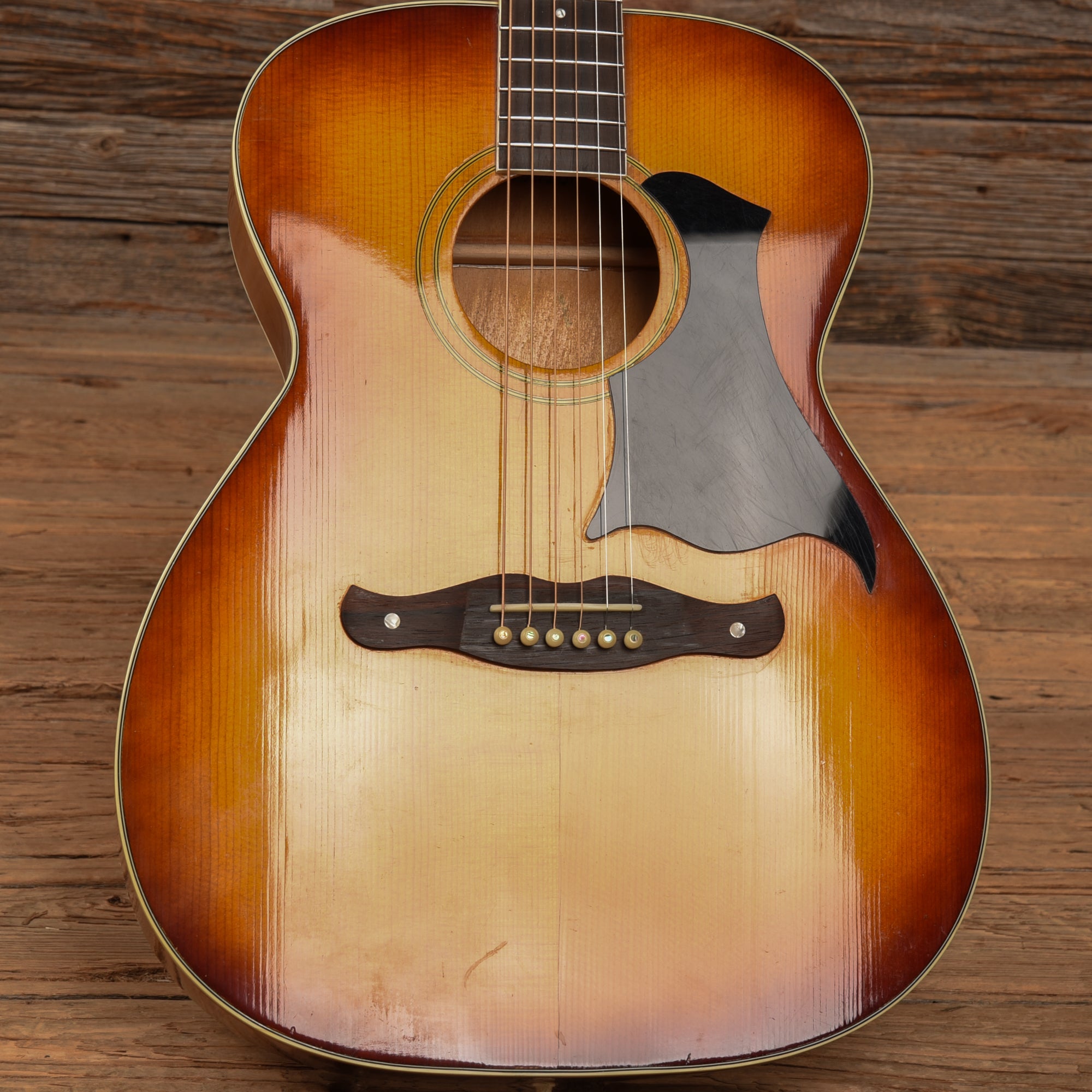 Harmony H-167 X-Brace Conversion Sunburst 1970