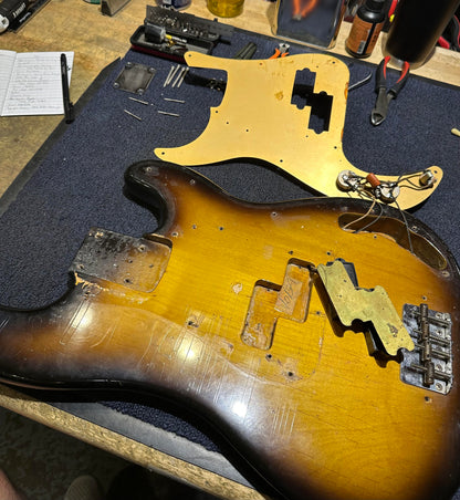 Fender Precision Bass Sunburst Refin 1959