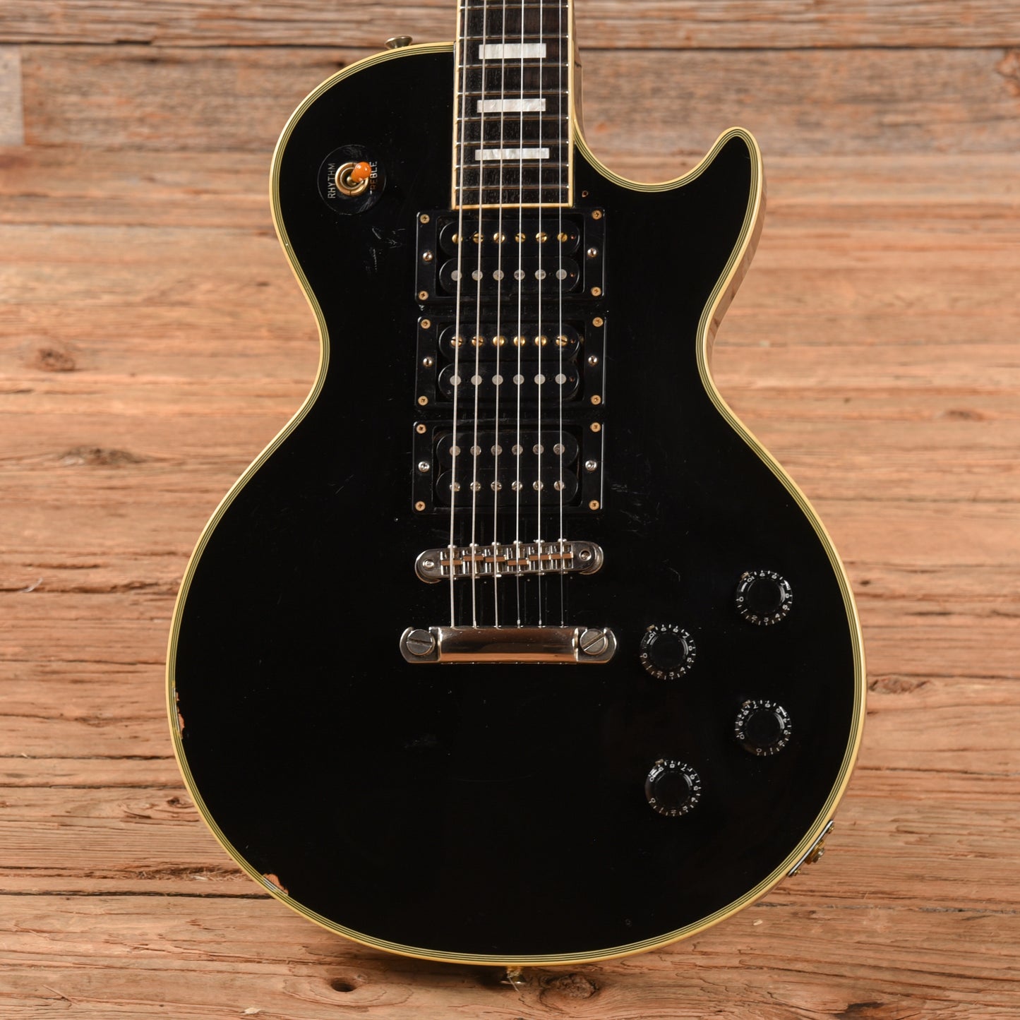 Burny 3-Pickup Singlecut Black