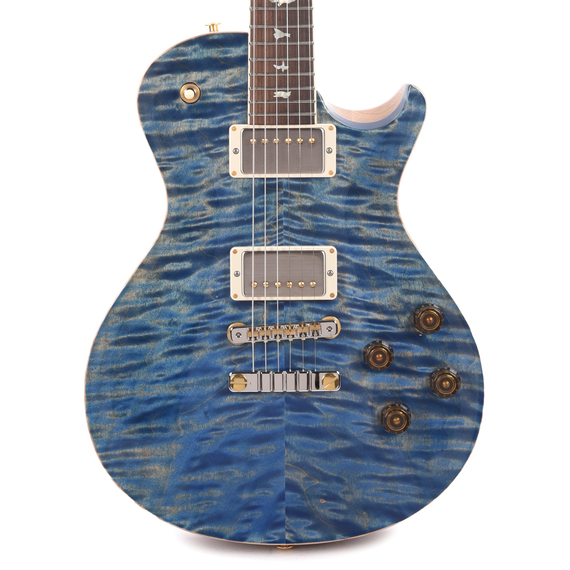 PRS Wood Library McCarty 594 Singlecut 10-Top Quilt Faded Blue Jean w/Korina Body/Neck & Brazilian Rosewood Fingerboard