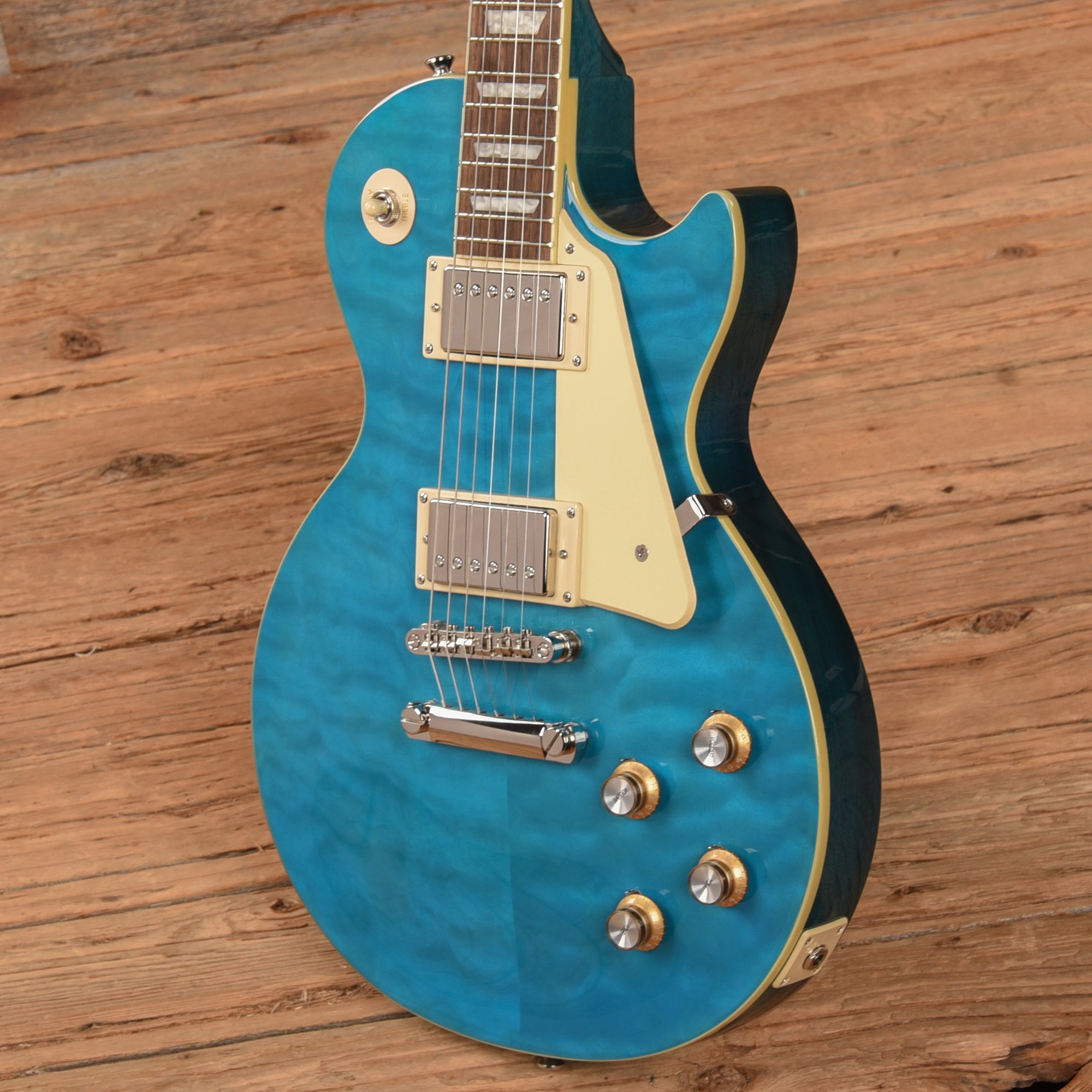 Epiphone Les Paul Standard '60s Quilt Top Transparent Blue 2023