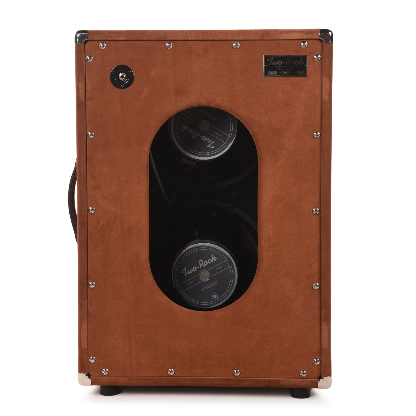 Two Rock 2x12 150w Vertical Cabinet w/Two-Rock 1265B Speaker Tobacco Suede w/ Cane Grill