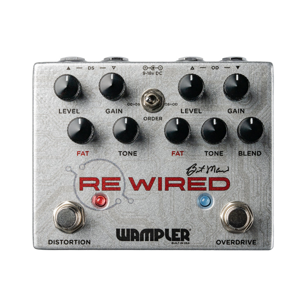 Wampler Rewired Brent Mason Signature Overdrive and Distortion Pedal