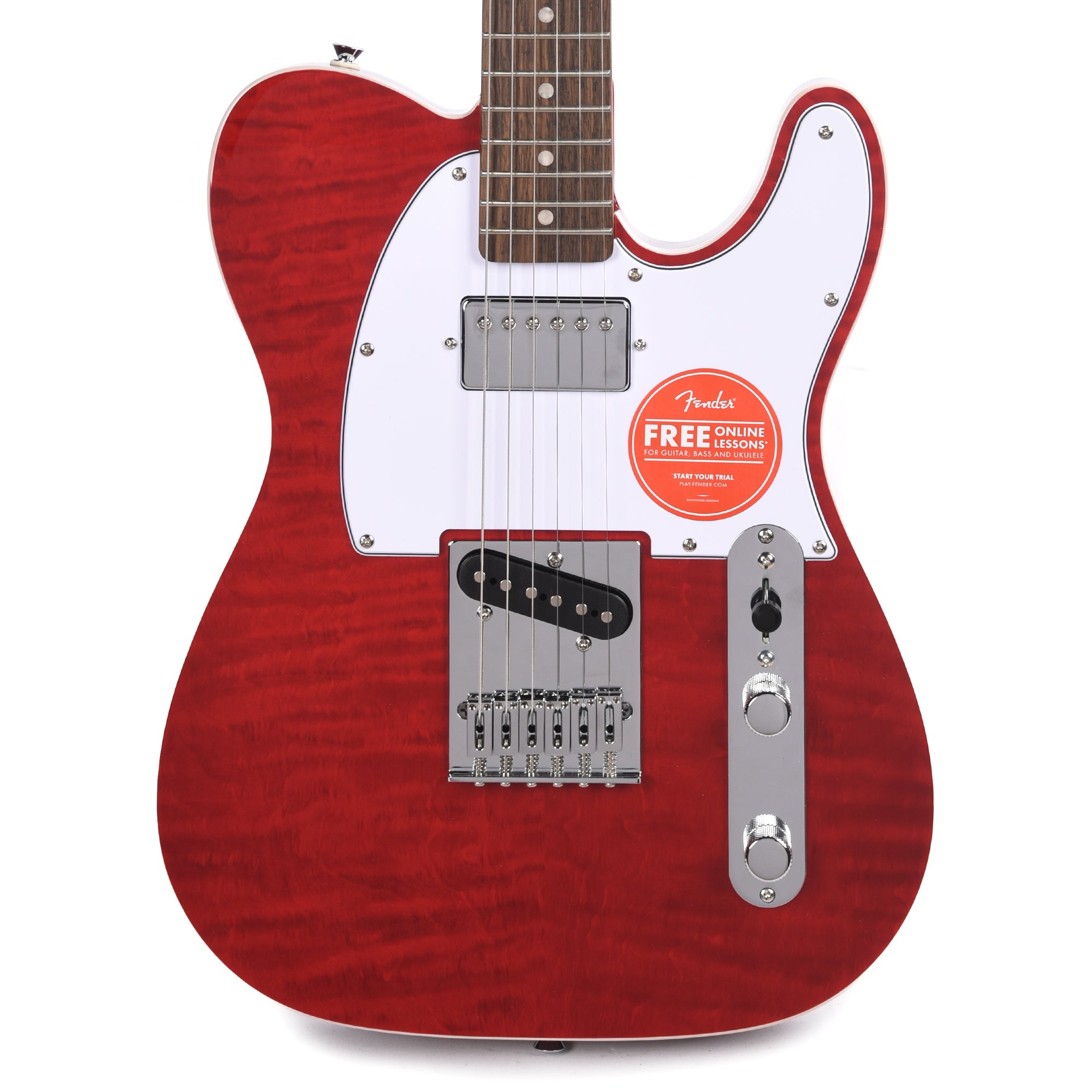 Squier Affinity Series Telecaster FMT SH Crimson Red Transparent