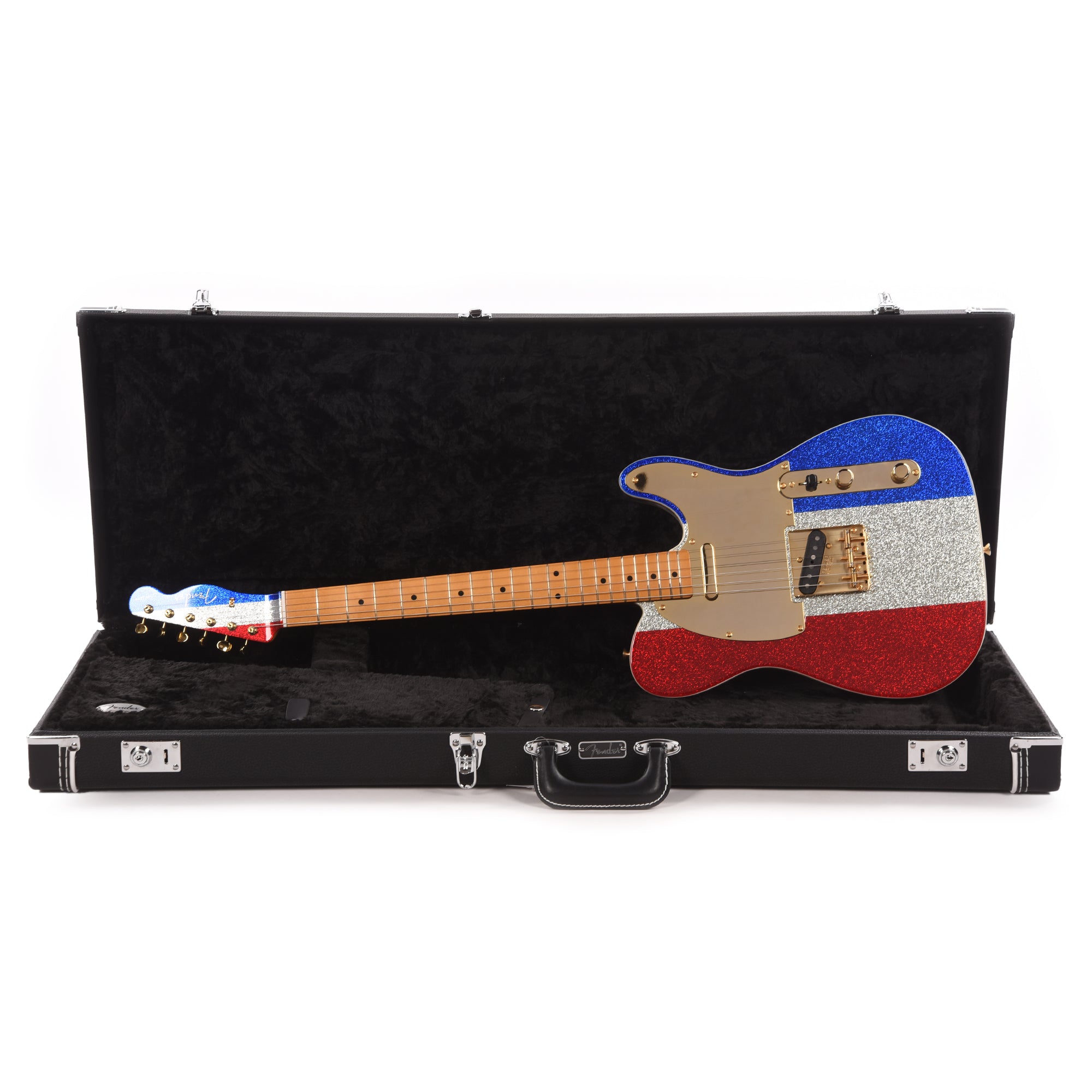 Fender Artist Limited Edition Buck Owens Telecaster Red, Silver and Blue Sparkle