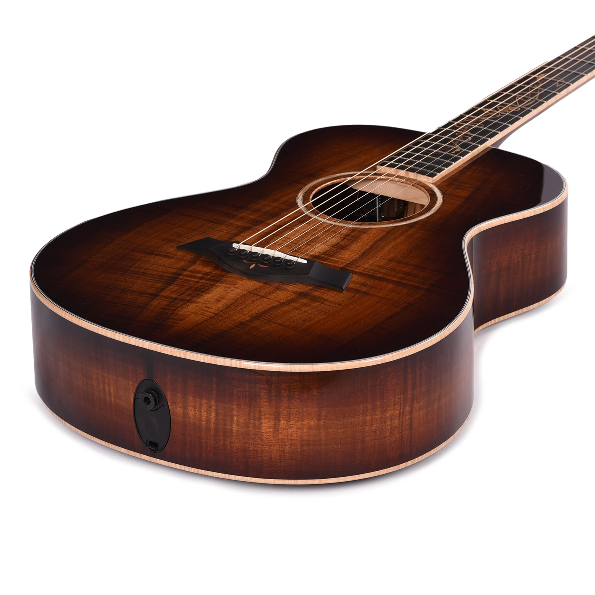 Taylor Custom Grand Concert AA Hawaiian Koa Shaded Edgeburst ES2 w/Figured Maple Binding