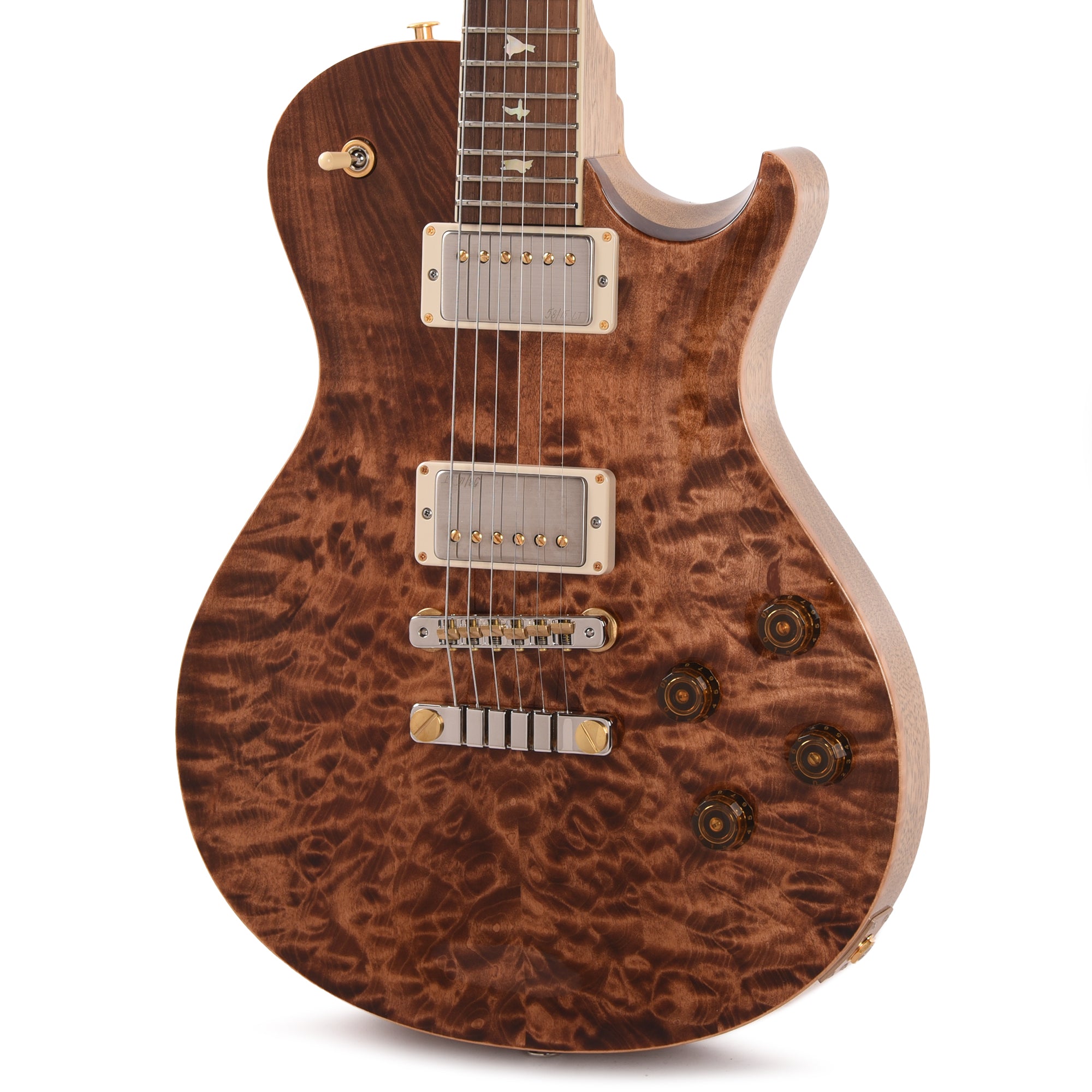 PRS Wood Library McCarty 594 Singlecut 10-Top Quilt Copperhead w/Korina Body/Neck & Brazilian Rosewood Fingerboard