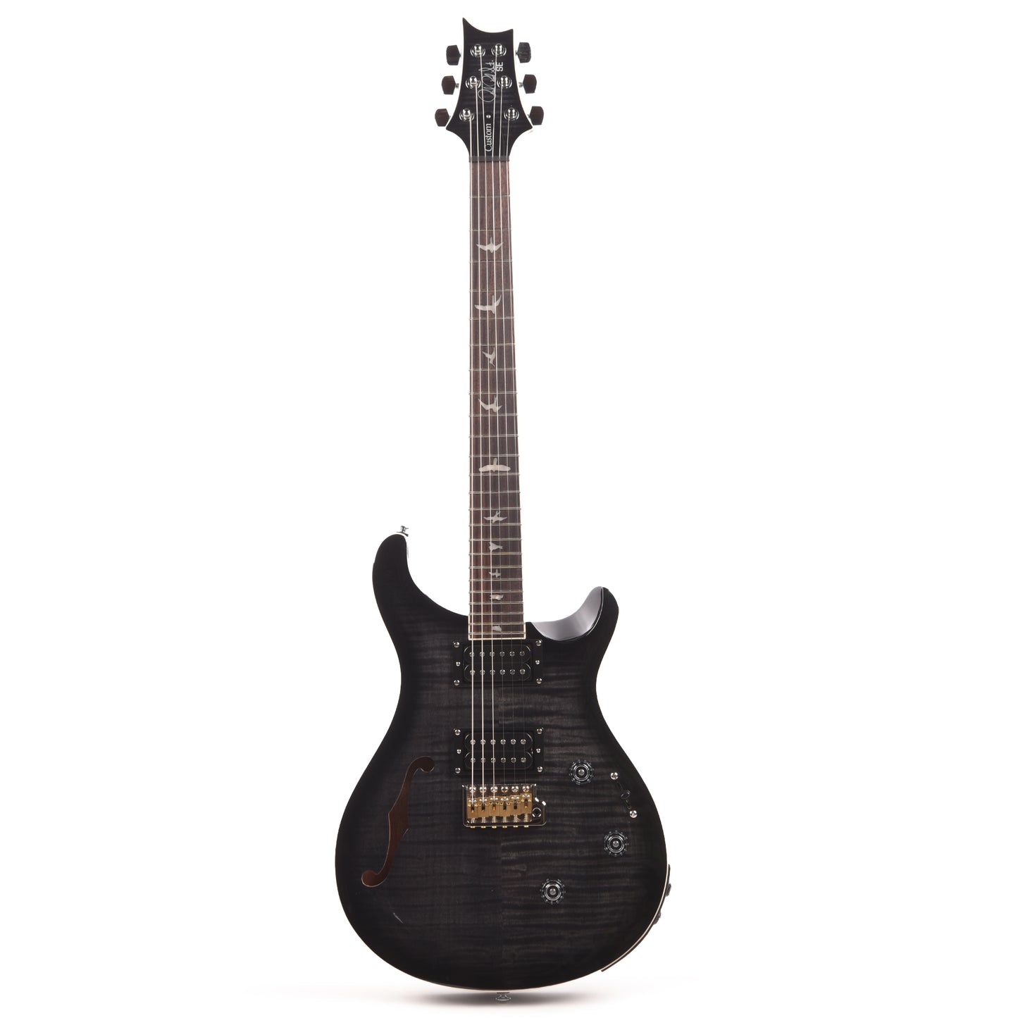 PRS SE Custom 24 Semi-Hollow Piezo Charcoal Burst