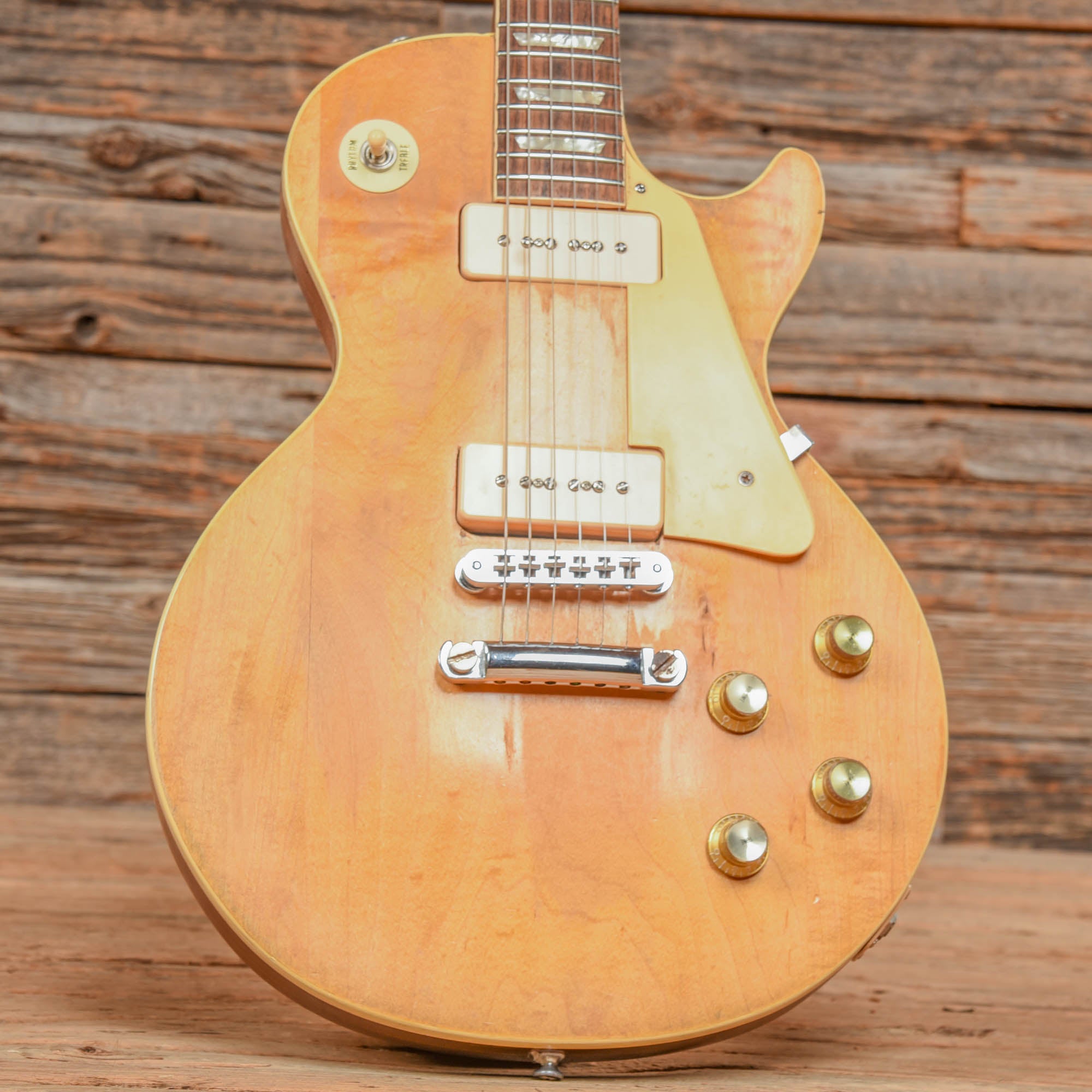 Gibson Les Paul Deluxe Stripped Natural 1972