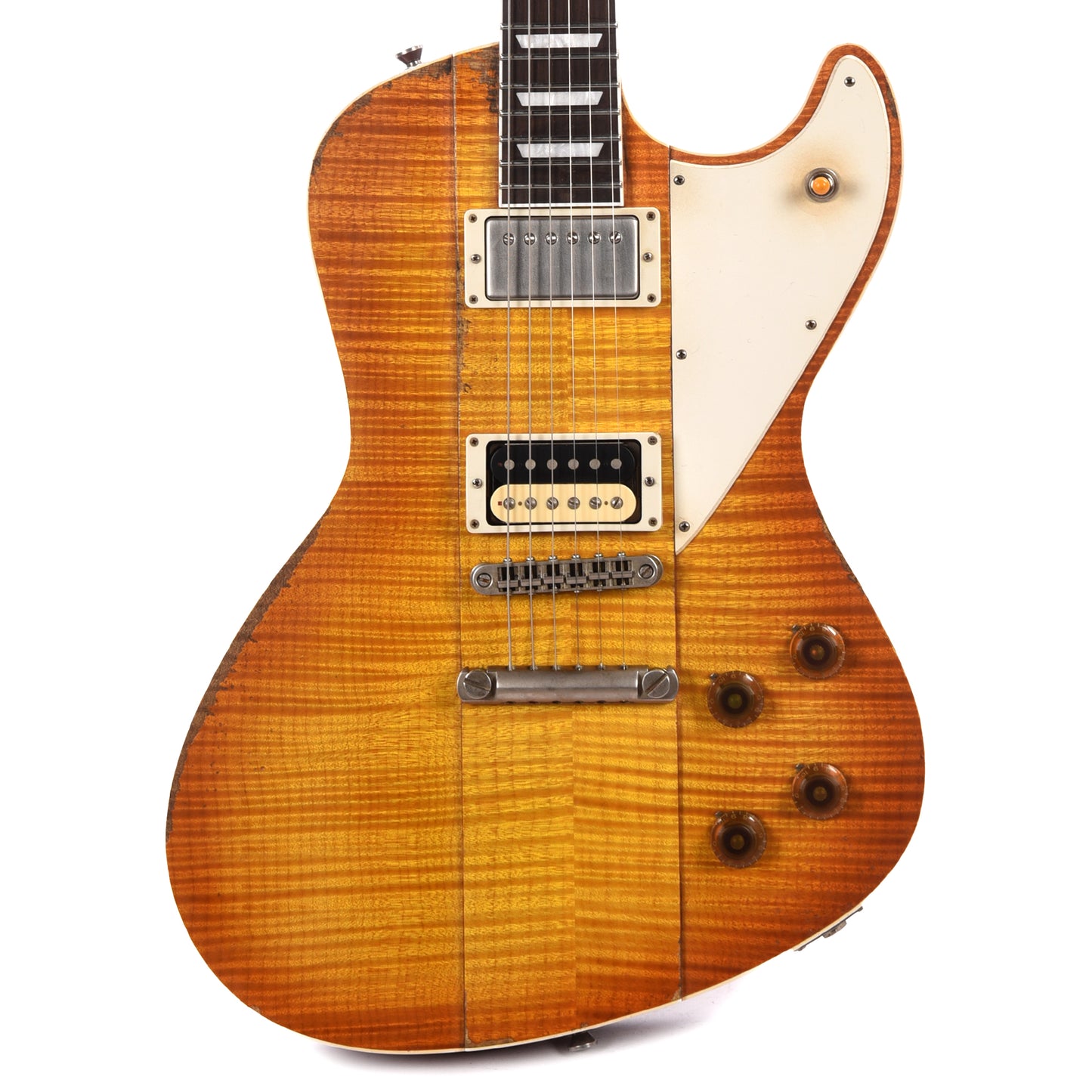 Rock n Roll Relics Revenge Old Growth Flame Maple Top Dirty Lemon w/Old Growth Brazilian Rosewood Fingerboard