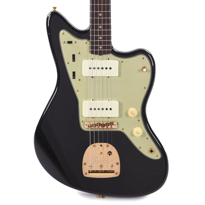 Fender Custom Shop 1962 Jazzmaster "Chicago Special" Journeyman Relic Aged Black w/Painted Headcap & Gold Hardware