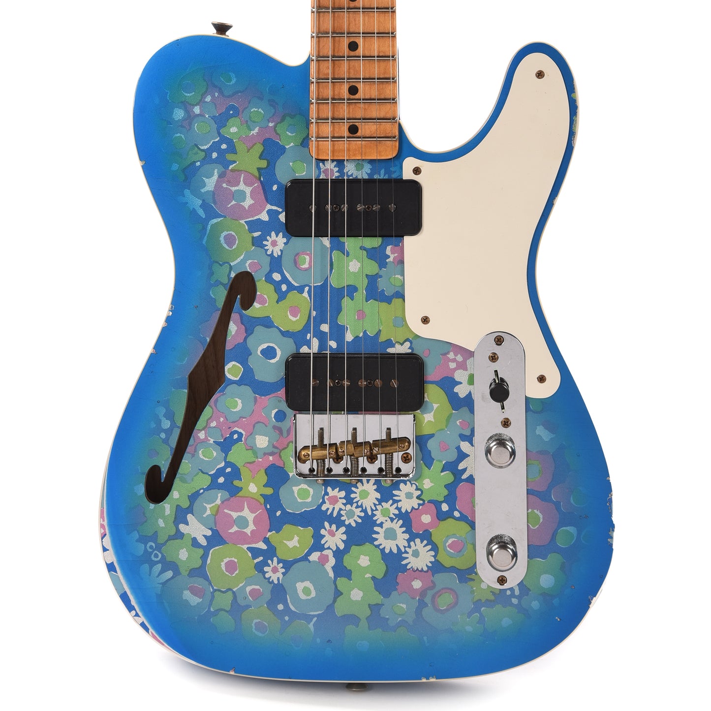 Fender Custom Shop Limited Edition Dual P90 Telecaster Relic Blue Floral