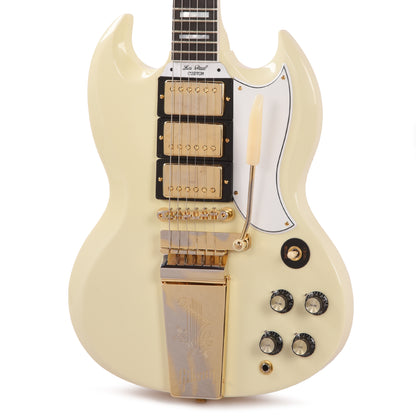 Gibson Custom Shop 1963 Les Paul SG Custom Reissue w/Maestro Classic White VOS