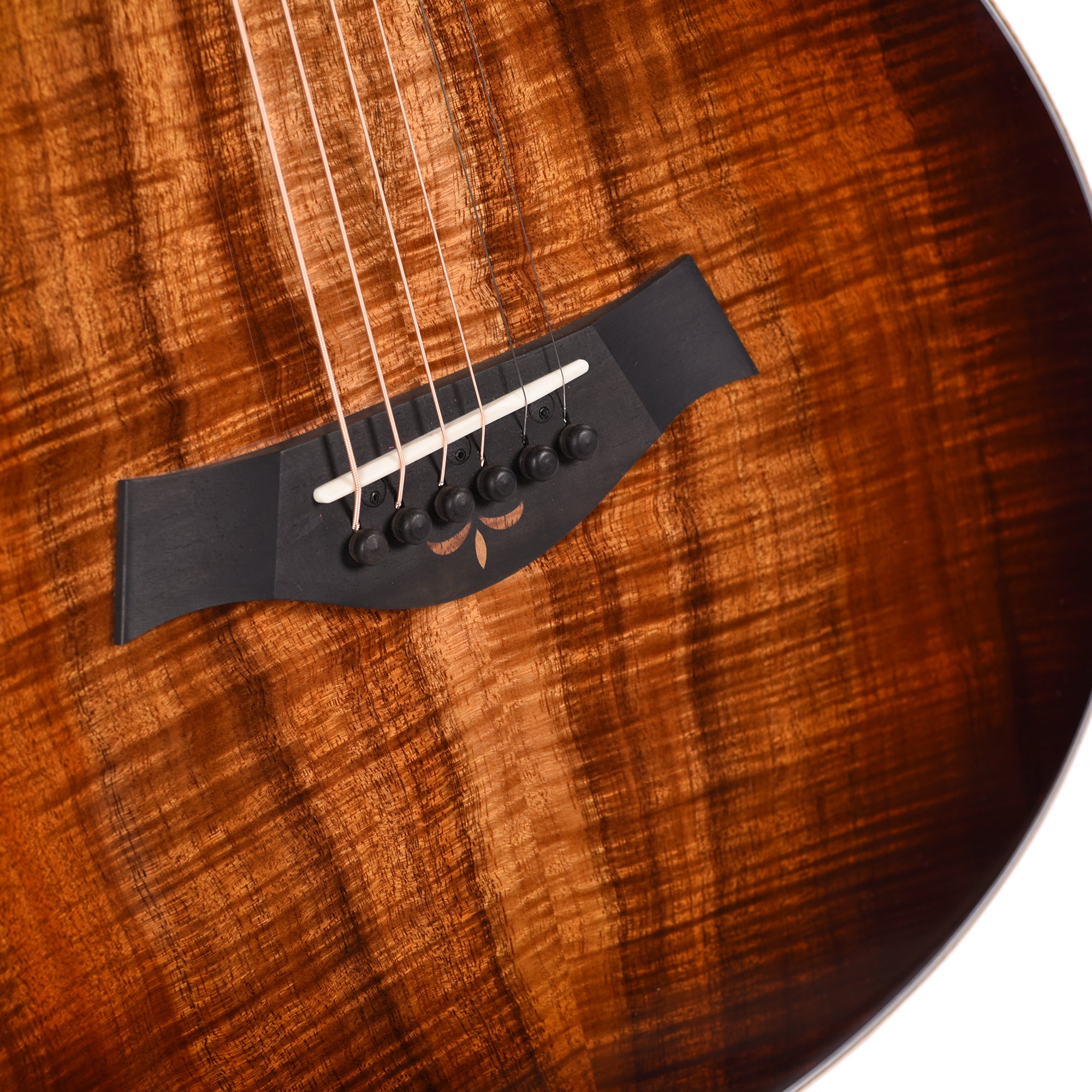 Taylor Custom Grand Concert AA Hawaiian Koa Shaded Edgeburst ES2 w/Figured Maple Binding