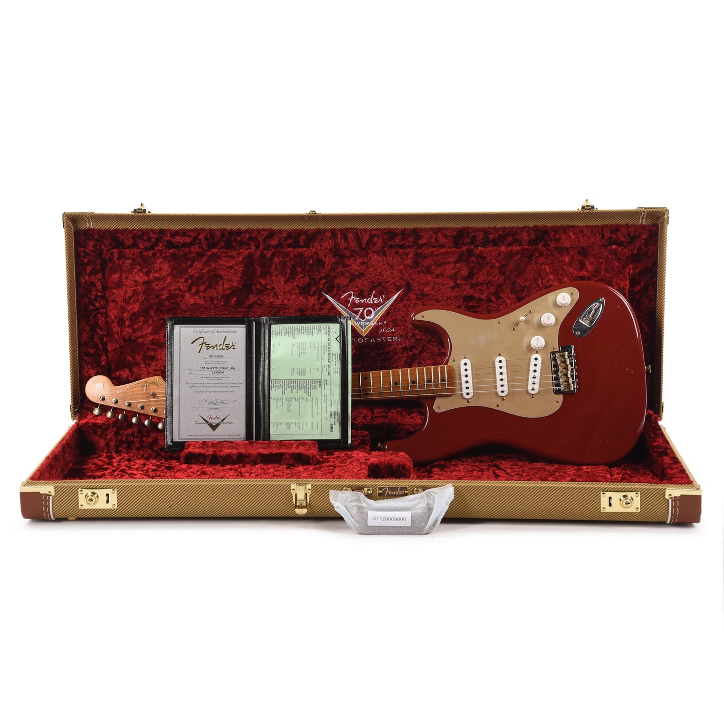 Fender Custom Shop Limited Edition Roasted '54 Stratocaster Journeyman Relic Cimarron Red