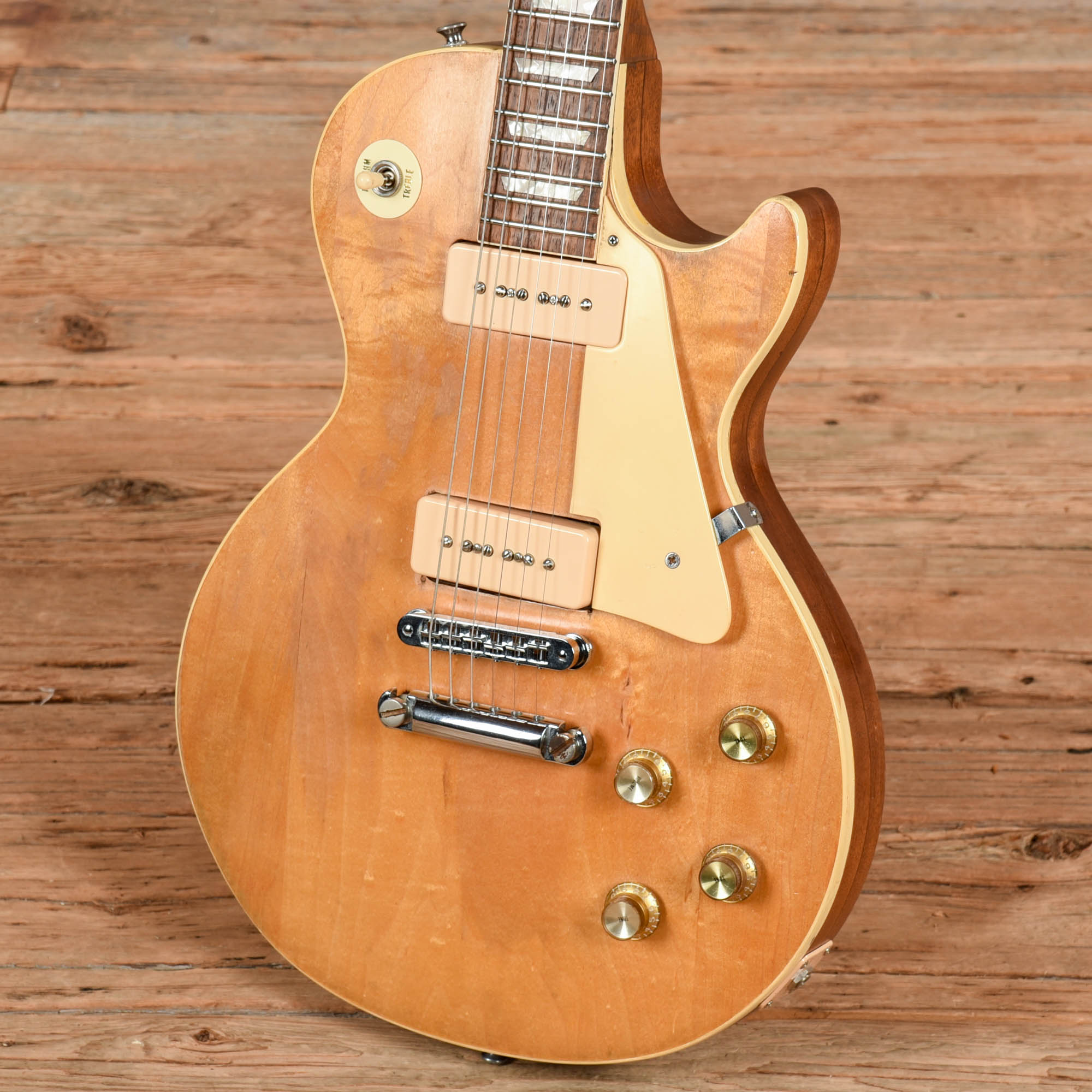 Gibson Les Paul Deluxe Stripped Natural 1972