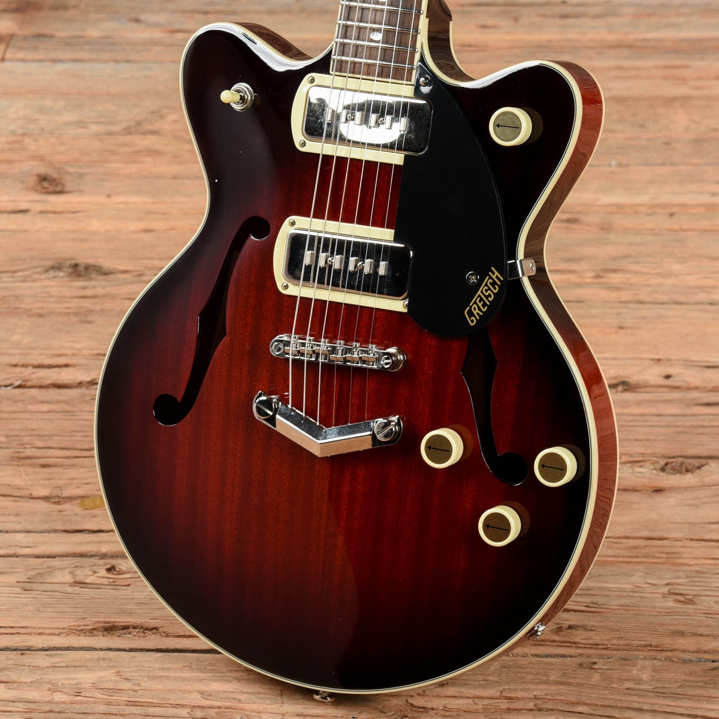 Gretsch G2655-P90 Streamliner Center Block Double Cutaway with V-Stoptail Claret Burst 2021