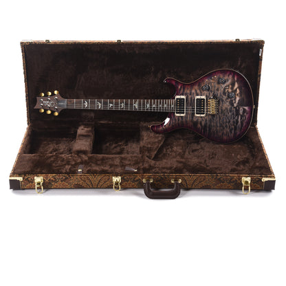 PRS Wood Library Custom 24 Piezo 10-Top Quilt Charcoal Purple Burst w/Brazilian Rosewood Fingerboard