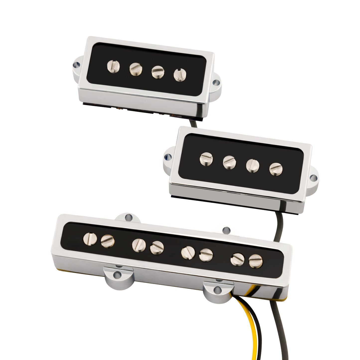 Fender Cobalt Chrome P/J Bass Pickup Set