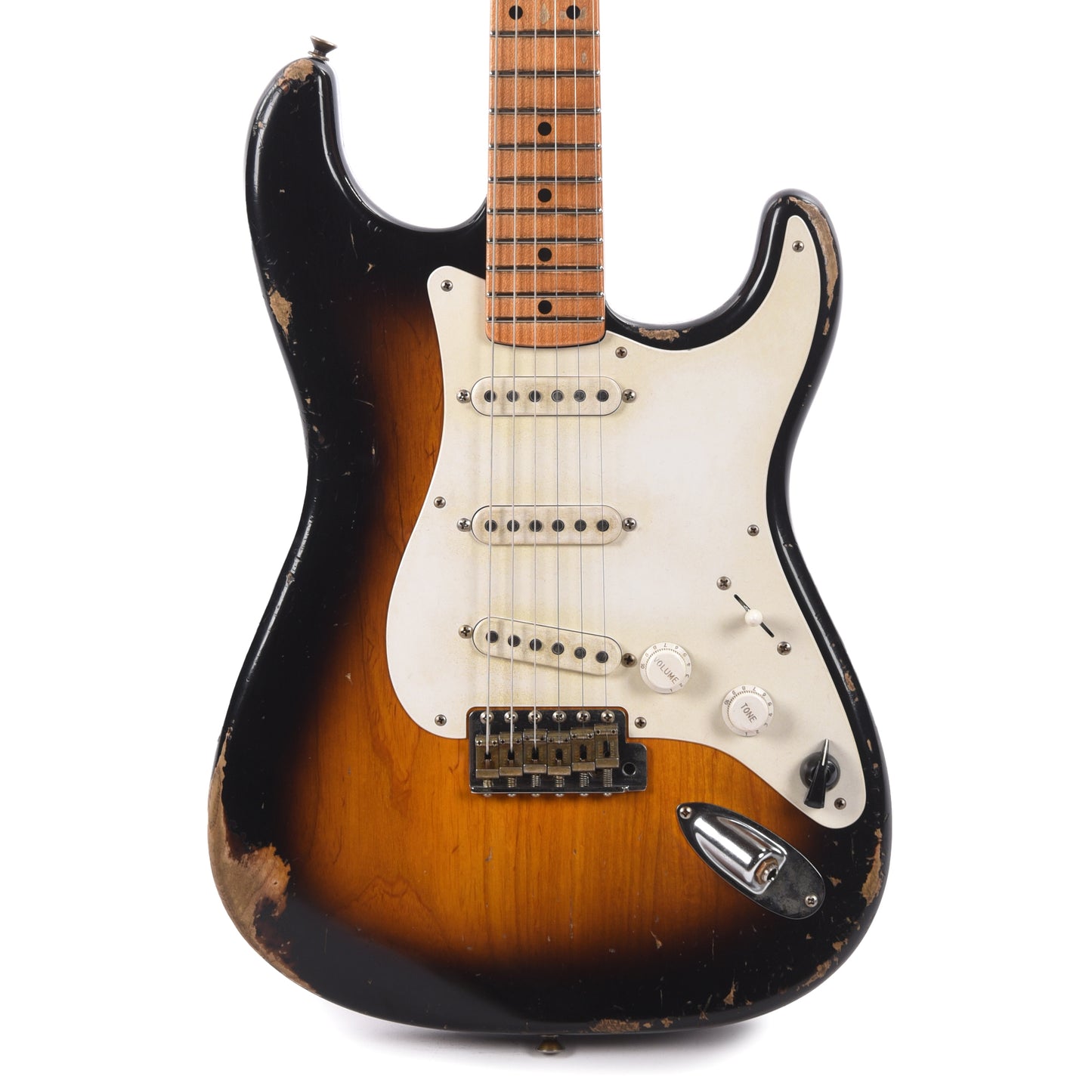 Fender Custom Shop 1954 Stratocaster Relic Wide Band Black 2-Color Sunburst Master Built by Levi Perry w/Fuzz Circuit