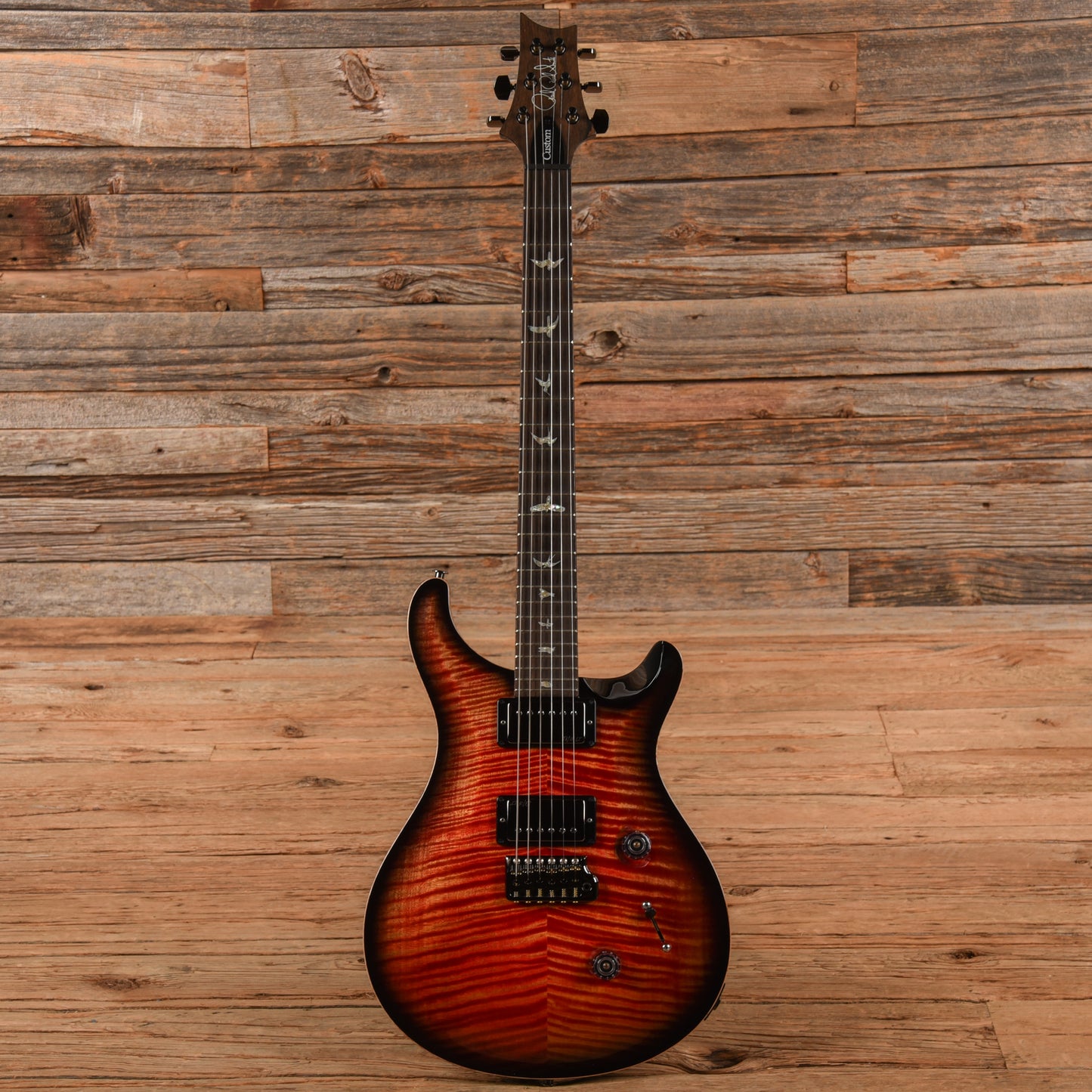 PRS Wood Library Custom 24 Blood Orange Smokeburst 2023