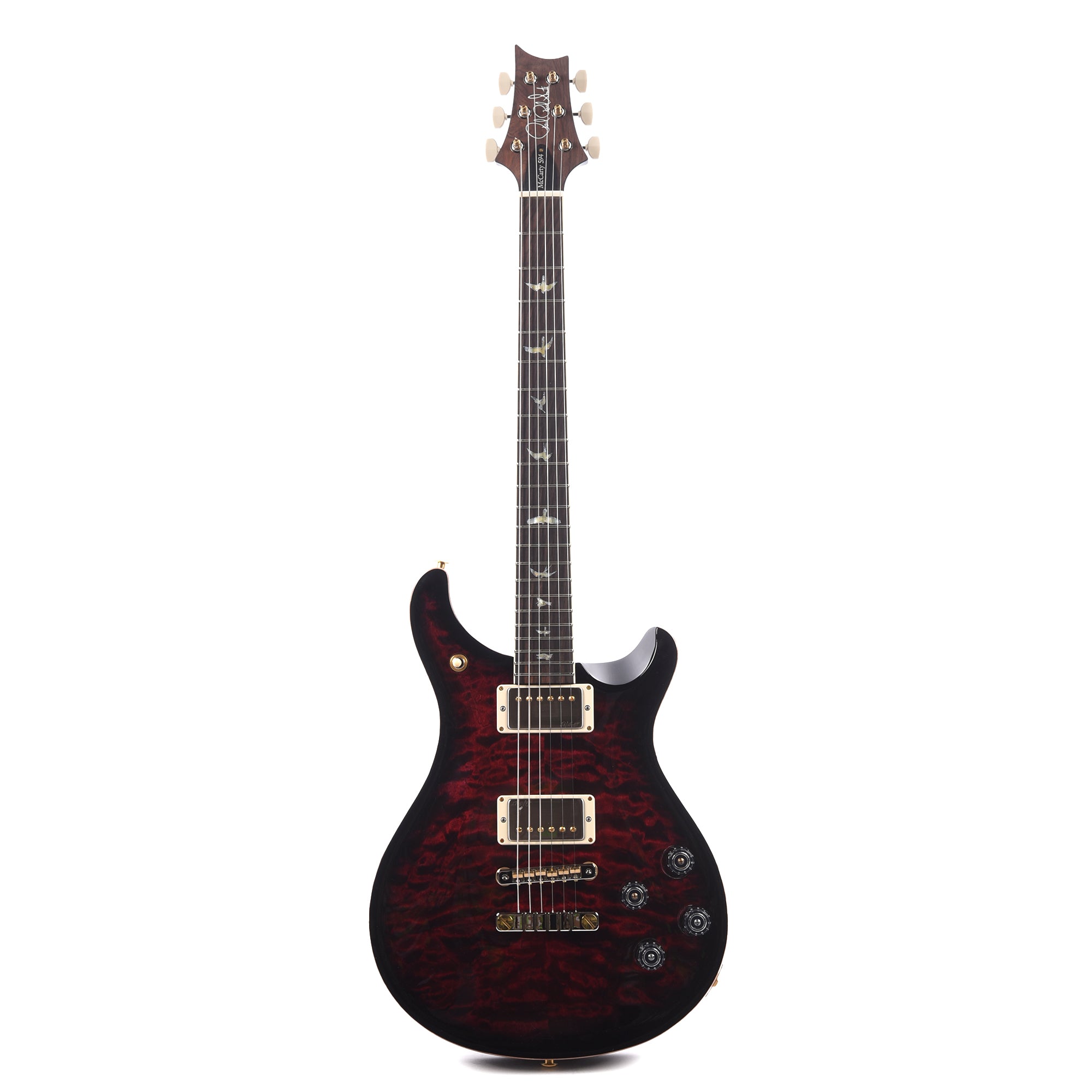 PRS Wood Library McCarty 594 10-Top Quilt Red Tiger w/Figured Stained Maple Neck & Cocobolo Fingerboard