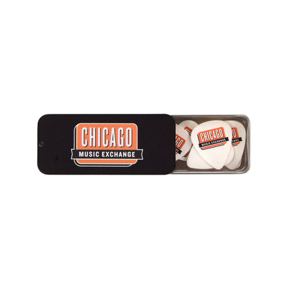 Chicago Music Exchange Collectible Guitar Pick Tin w/Tortex Standard .73mm (6)